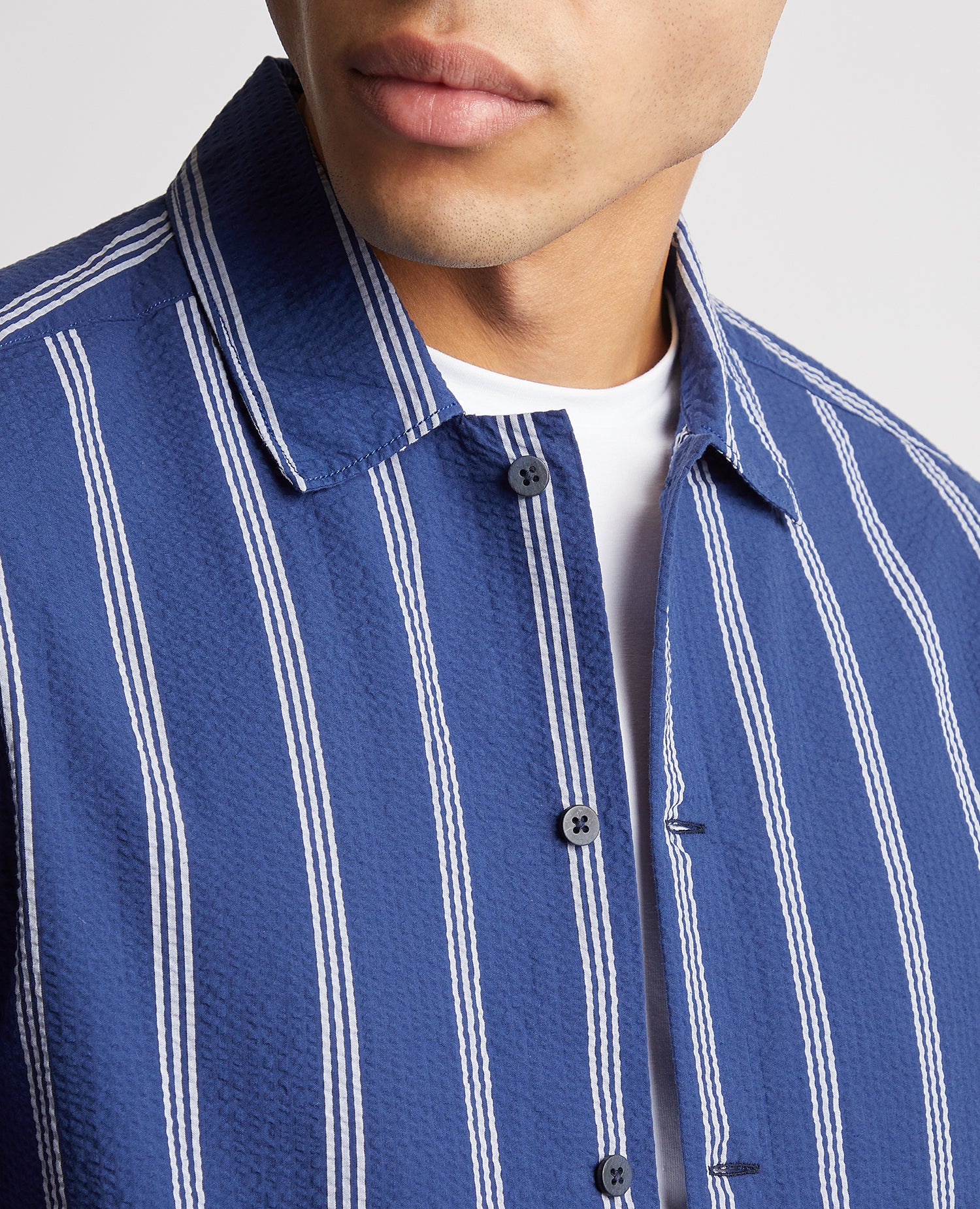 Tapered Fit Cotton Short Sleeve Shirt - Image 5