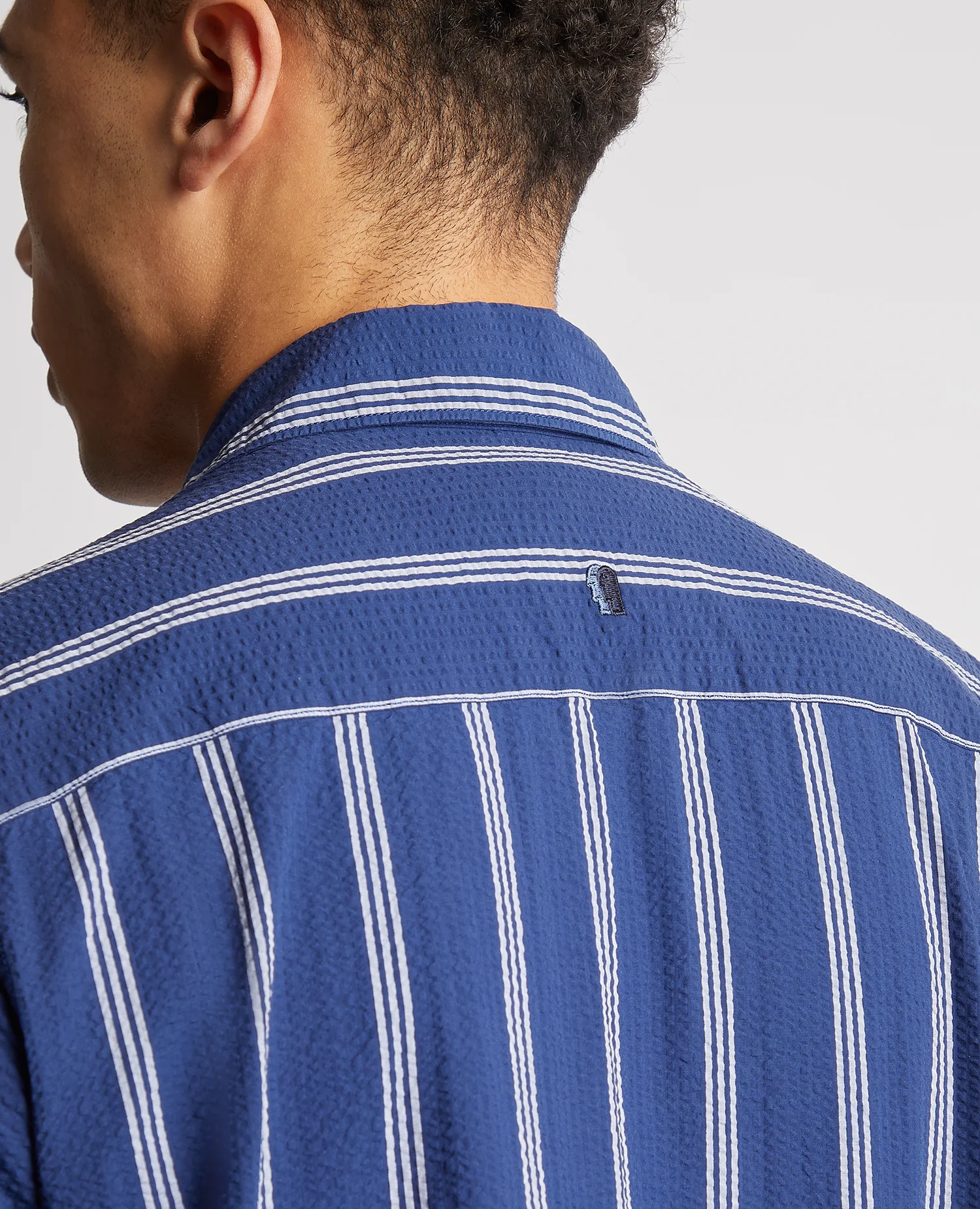Tapered Fit Cotton Short Sleeve Shirt - Image 6