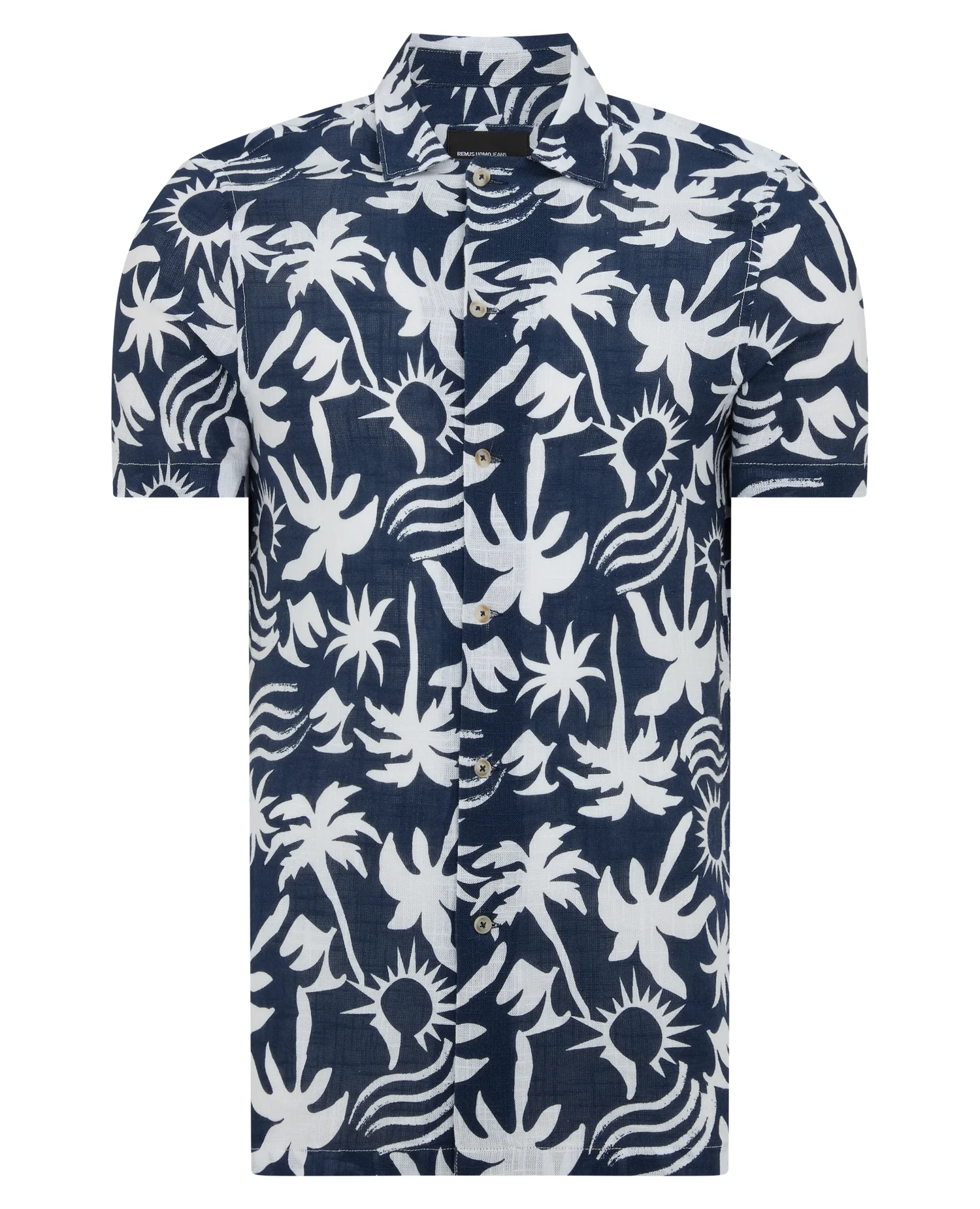 Tapered Fit Floral Print Cotton Shirt - Image 7