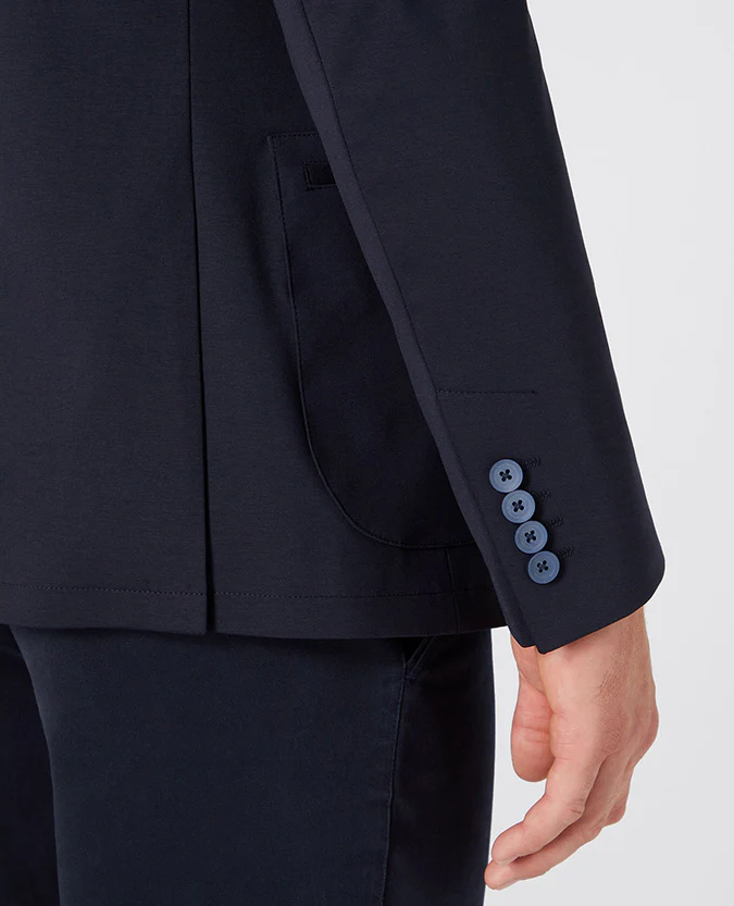 Tapered Fit Cotton-Stretch Jersey Jacket - Image 5