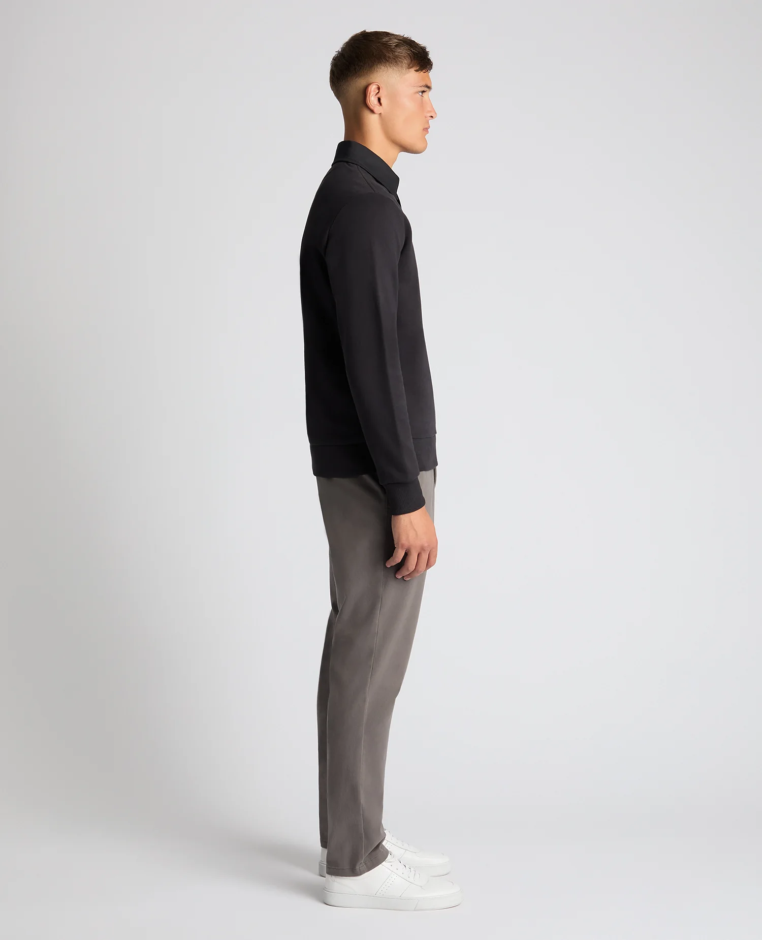 Regular Fit Organic Cotton-Stretch Jersey Polo - Image 4