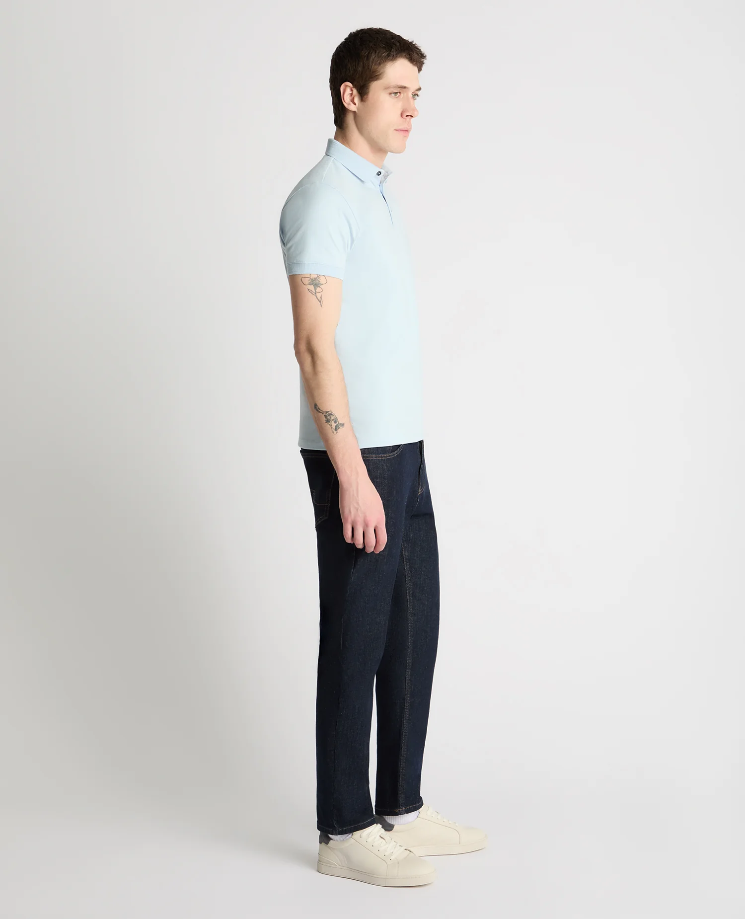 Tapered Fit Cotton-Stretch Polo Shirt - Image 4