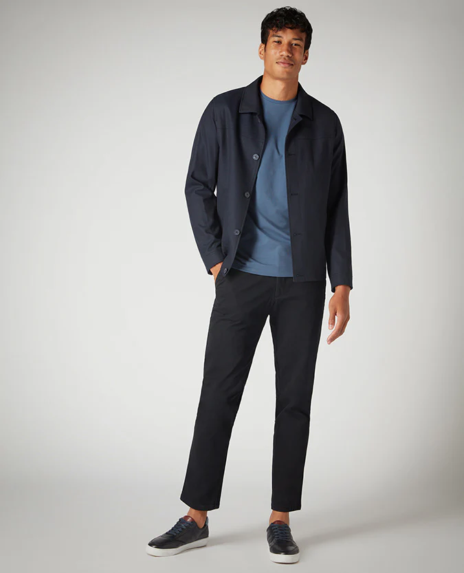 Tapered Fit Cotton-Stretch T-Shirt - Image 3