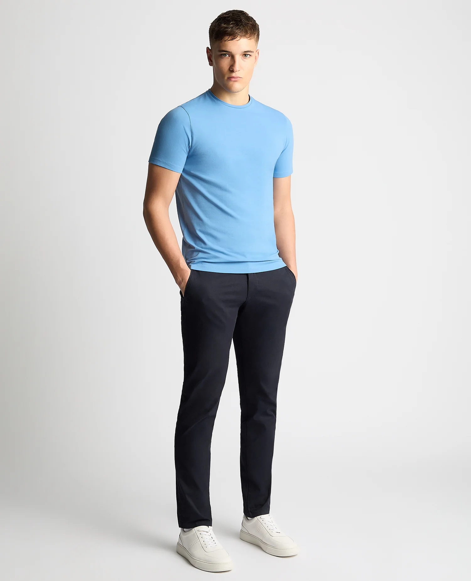 Cotton Stretch Crew Neck Brotherhood T-Shirt - Image 2
