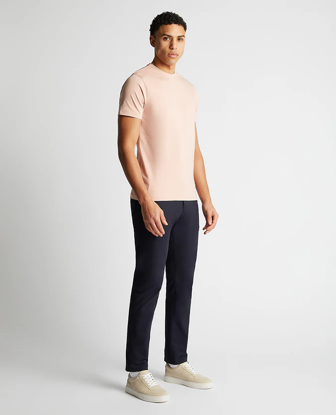 Tapered Fit Cotton-Stretch T-Shirt - Image 2