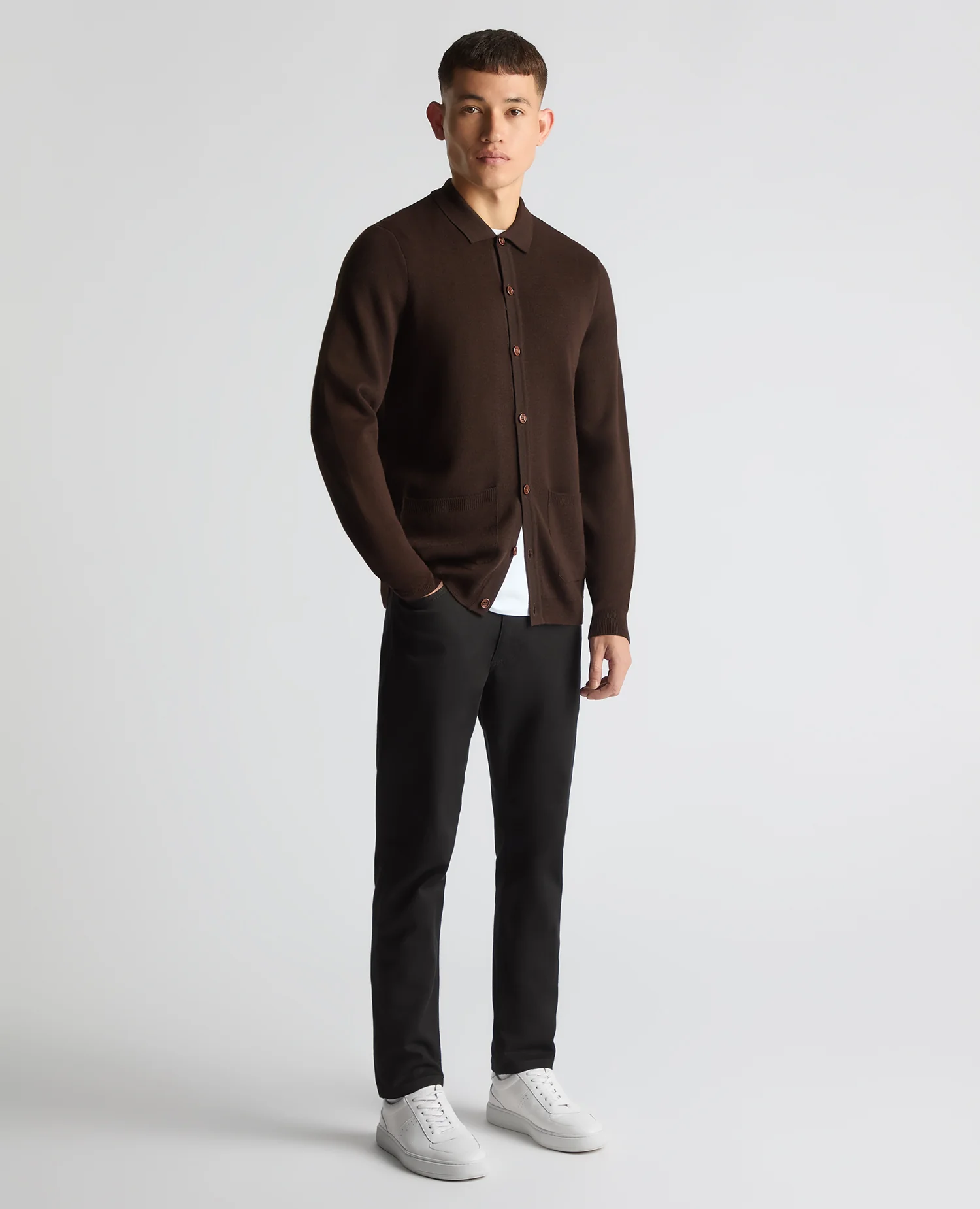 Tapered Fit Fit Long Sleeve Cardigan - Image 2