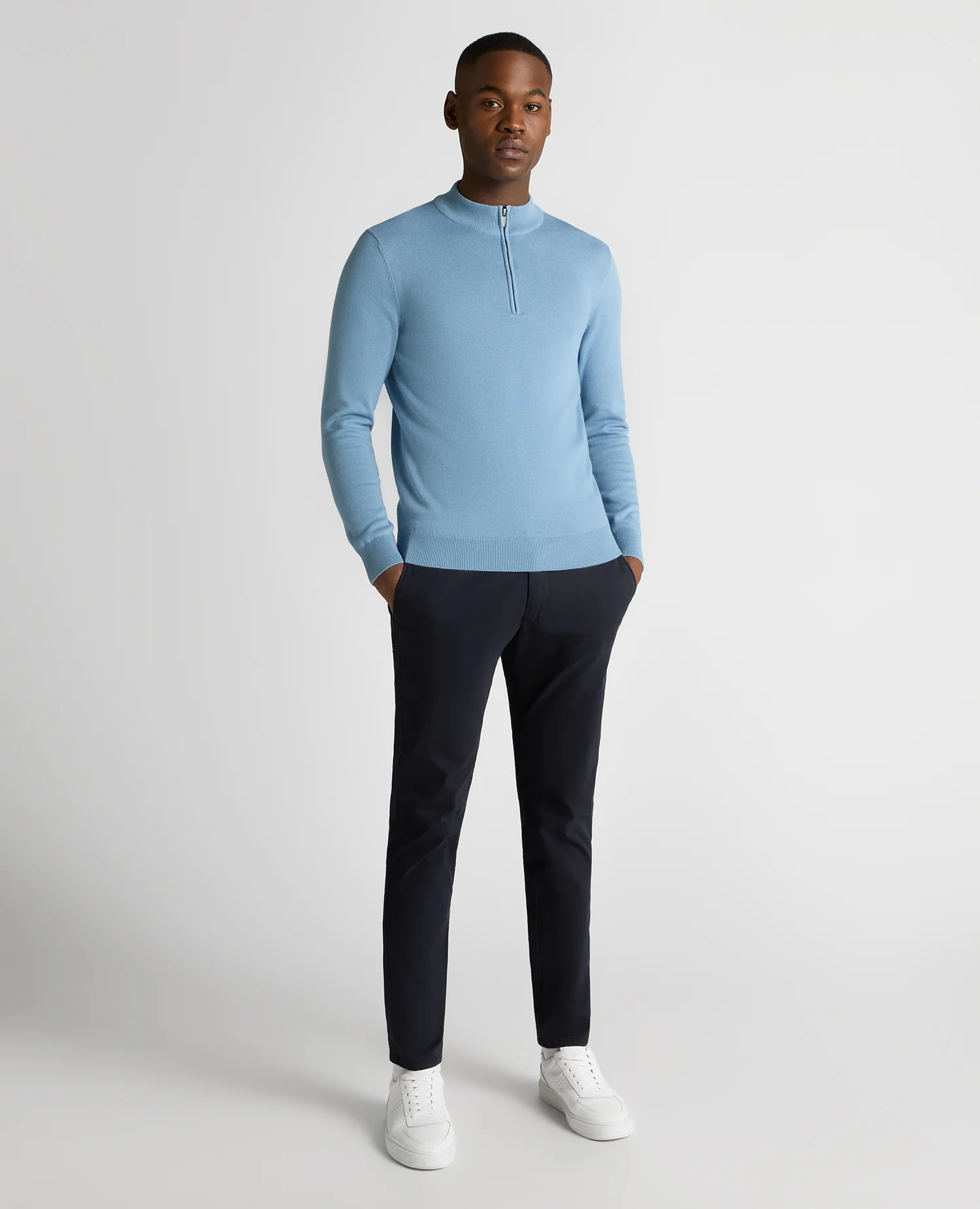 Cotton Half Zip Jumper - Image 2