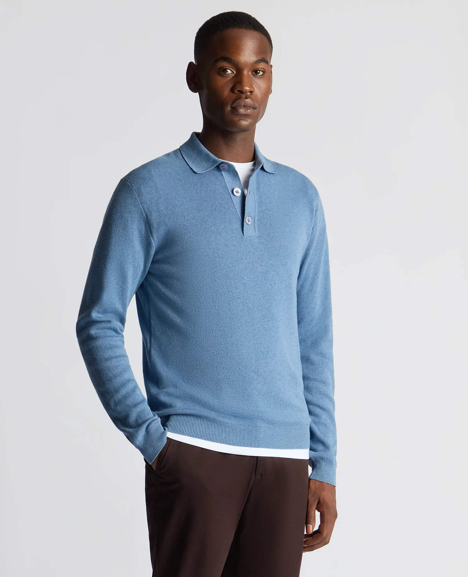 Relaxed Fit Cotton Knitted Polo