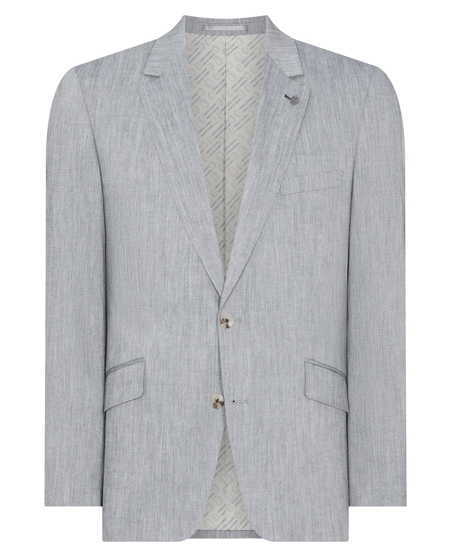 Tapered Fit Linen-Blend Stretch Suit - Image 6