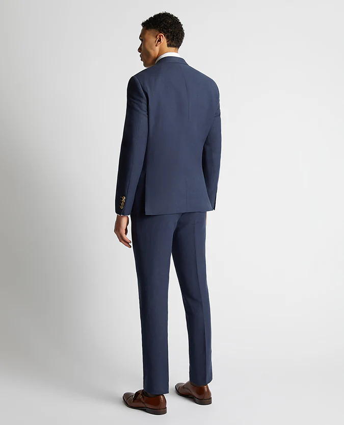 Tapered Fit Linen-Blend Suit - Image 3