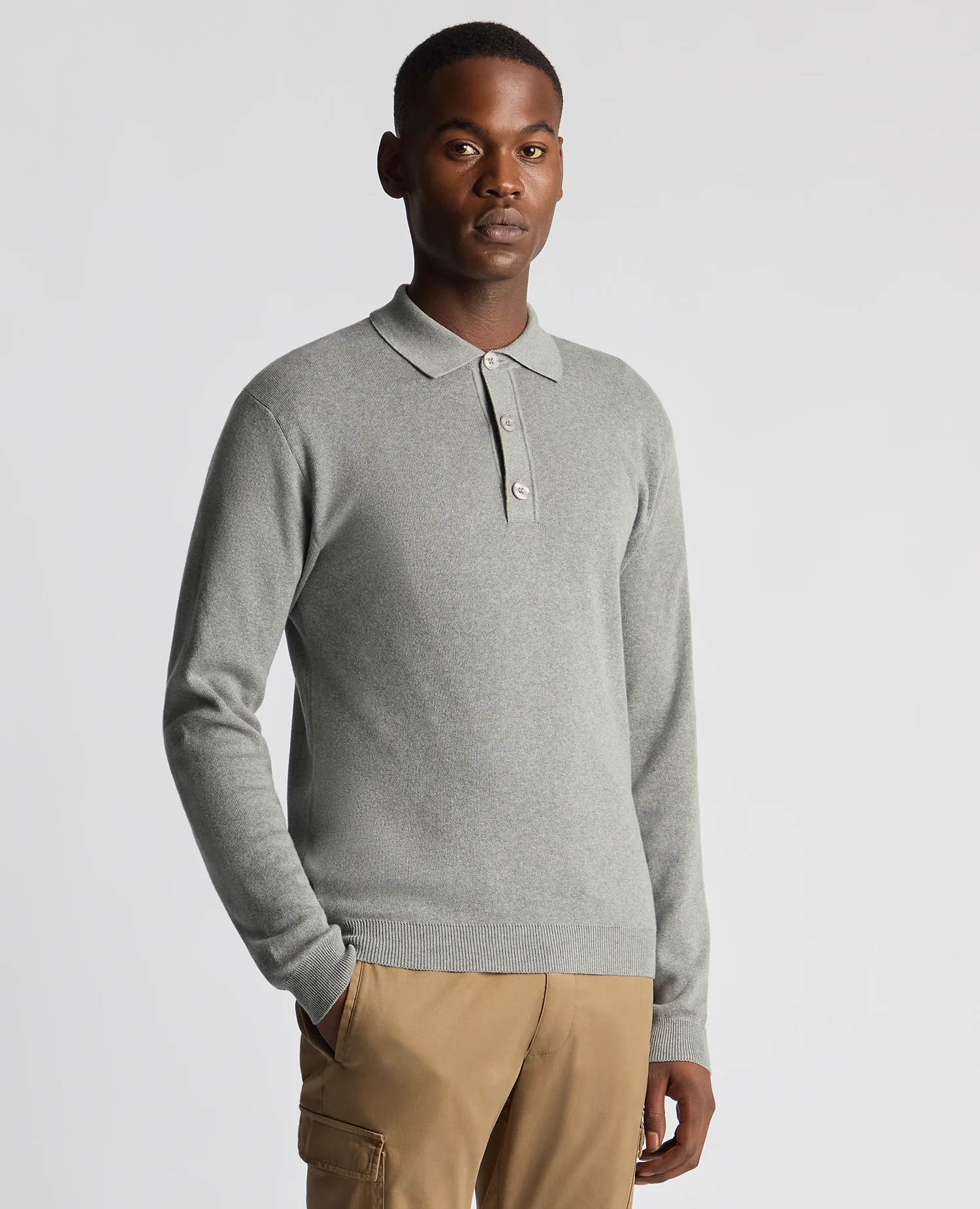 Relaxed Fit Cotton Knitted Polo