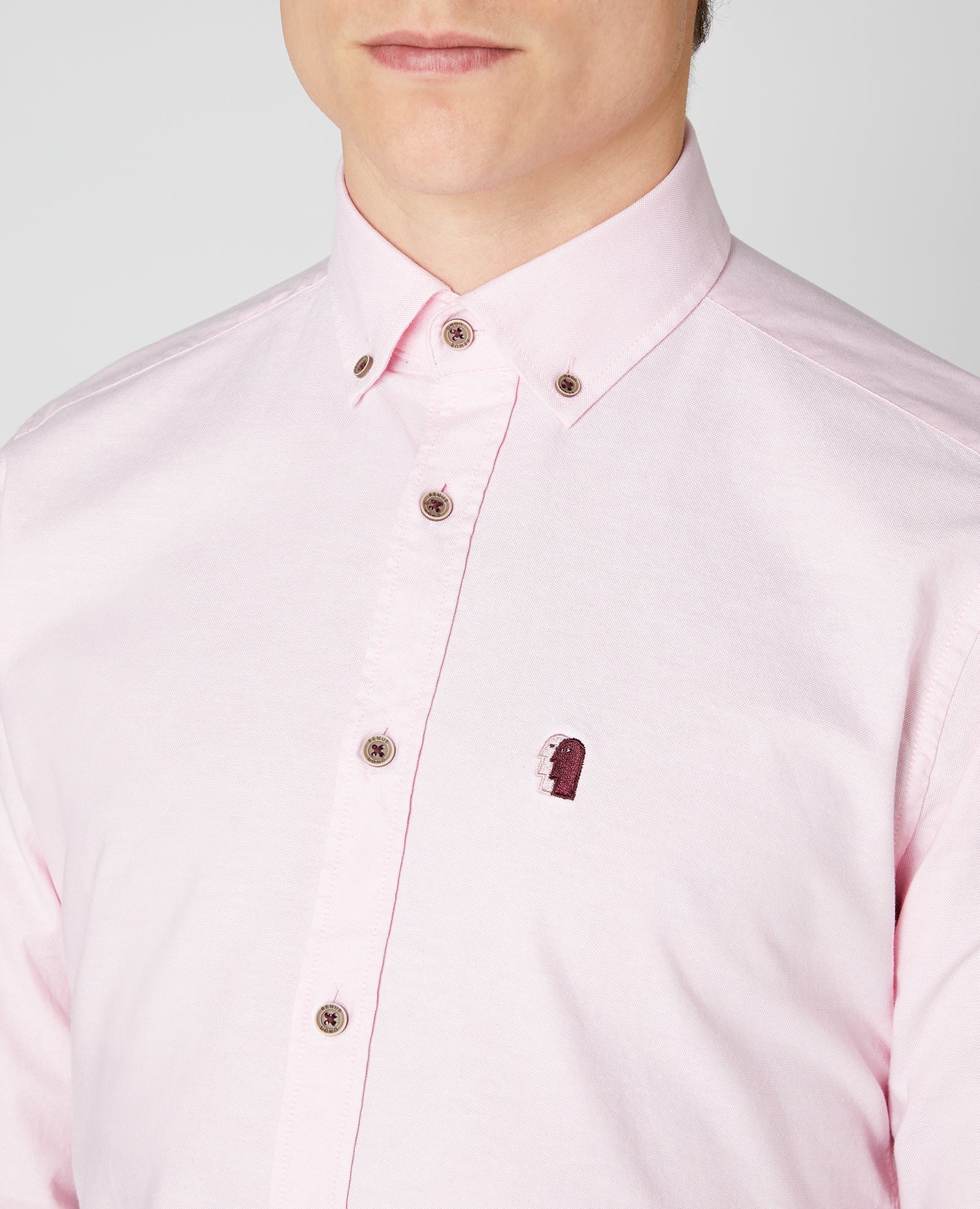 Tapered Fit Oxford Cotton Shirt - Image 4