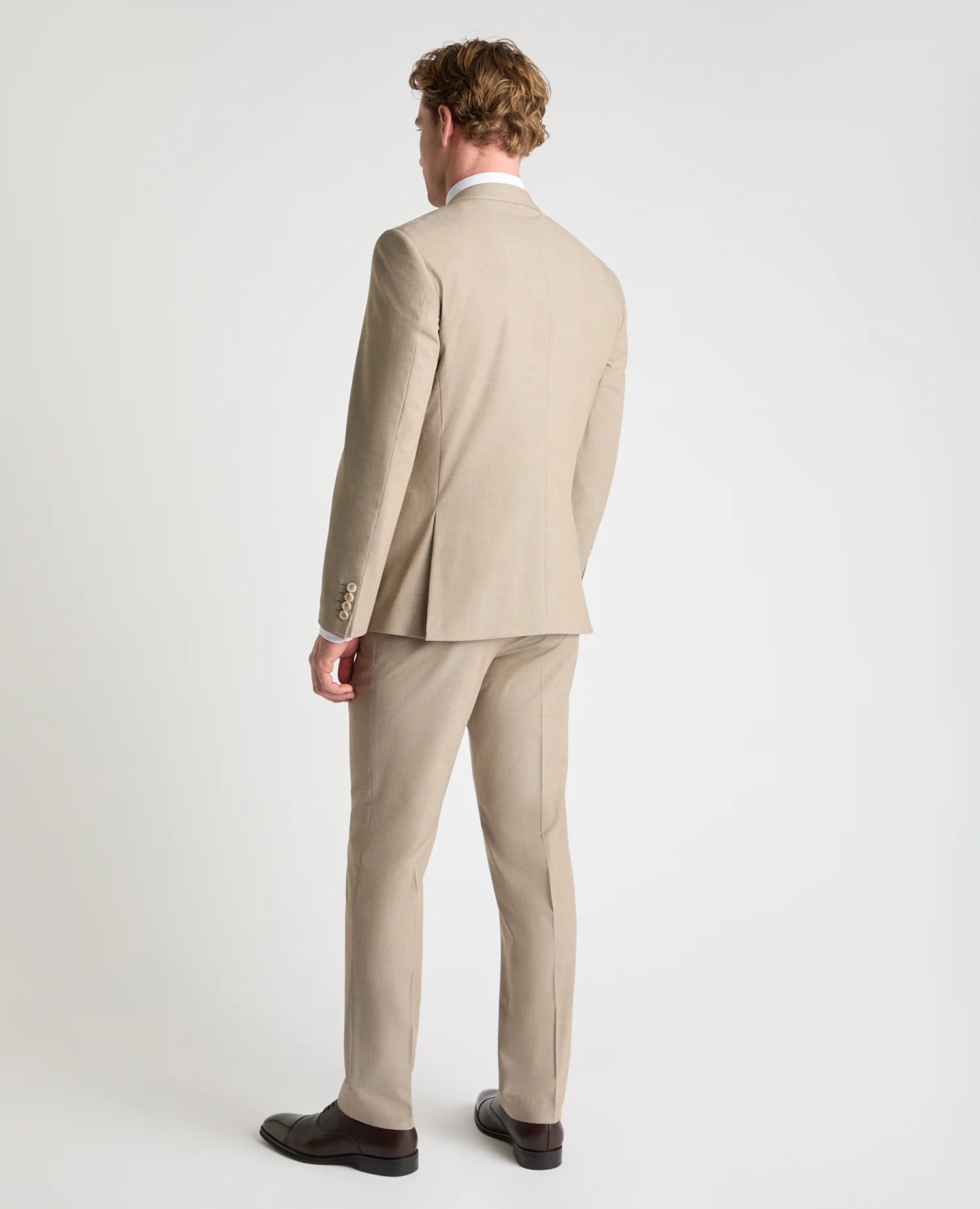 Tapered Fit Peak Lapel Suit Jacket - Image 3