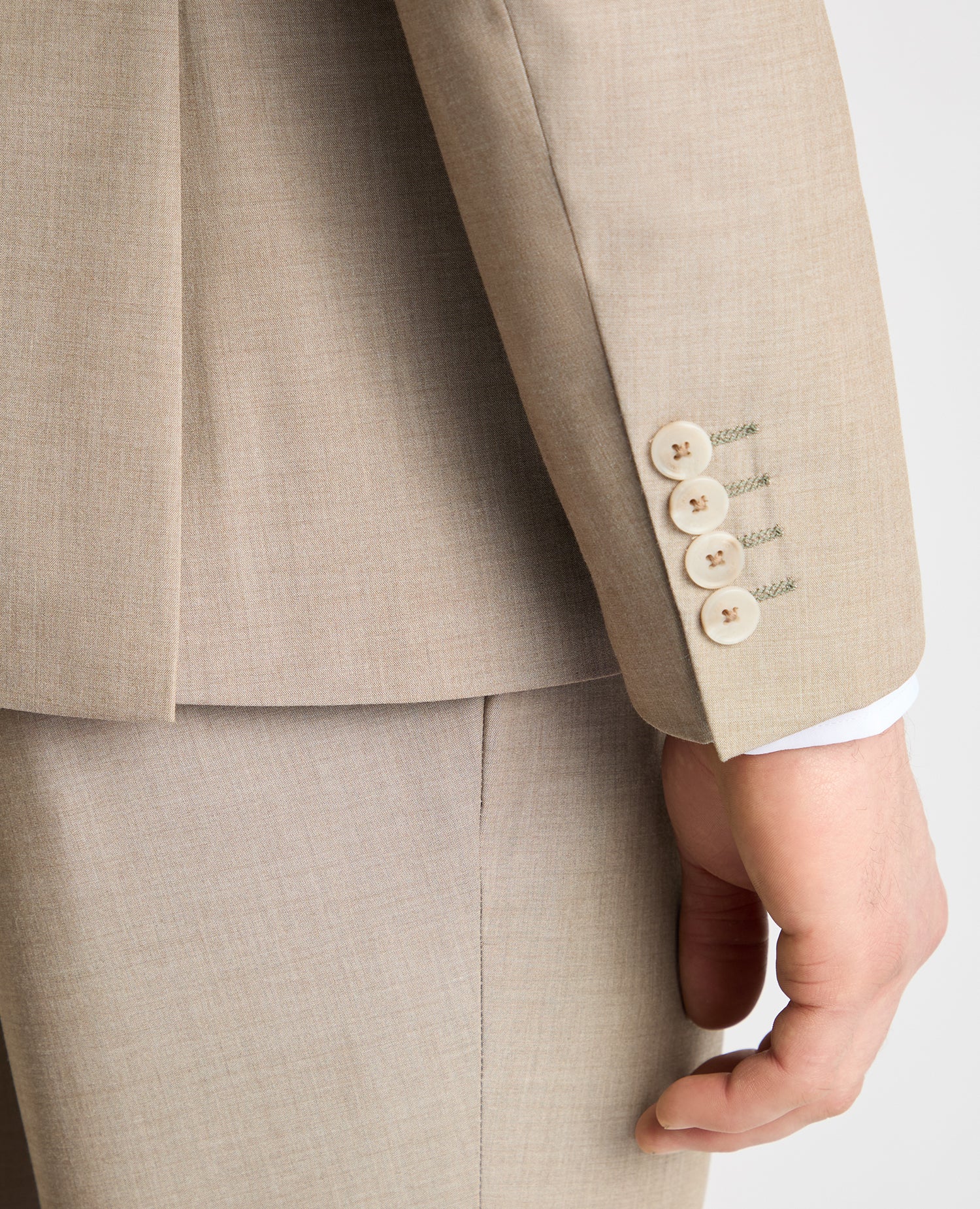 Tapered Fit Peak Lapel Suit Jacket - Image 5