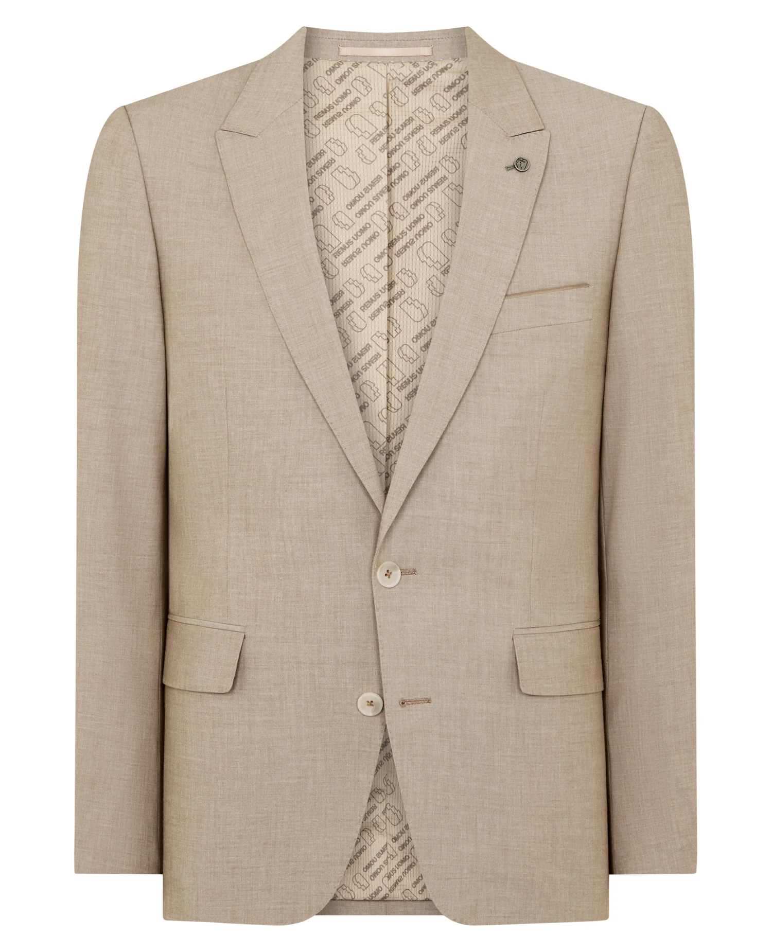 Tapered Fit Peak Lapel Suit Jacket - Image 6