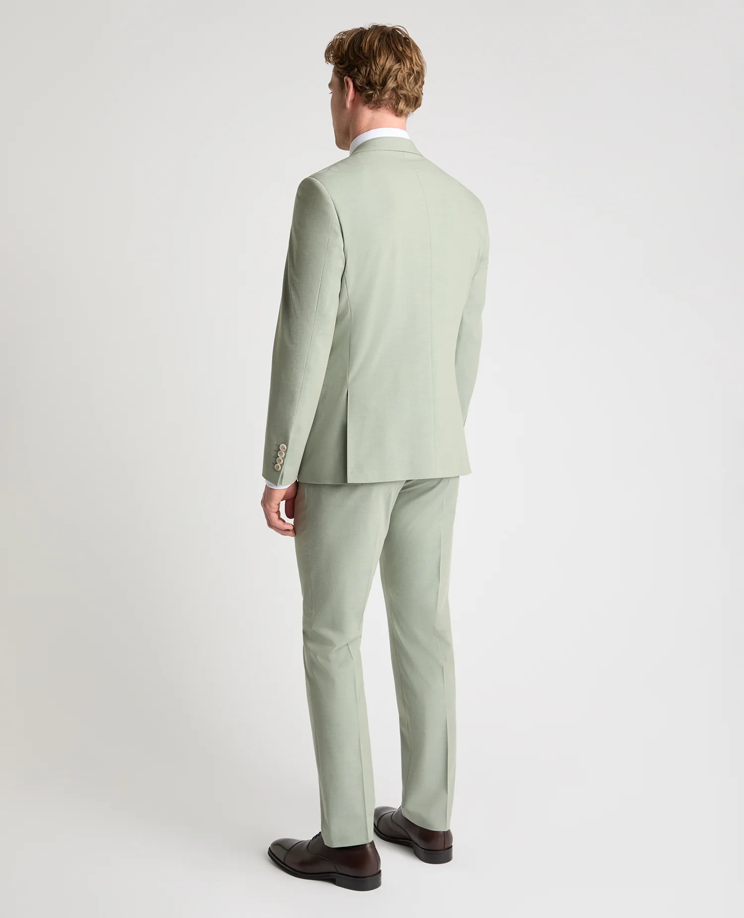 Tapered Fit Peak Lapel Suit - Image 3