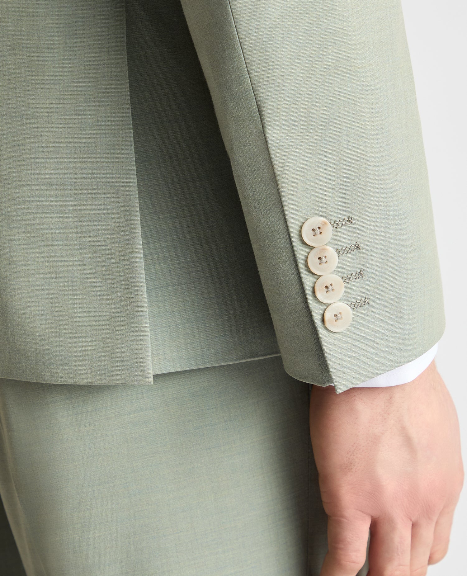 Tapered Fit Peak Lapel Suit - Image 5