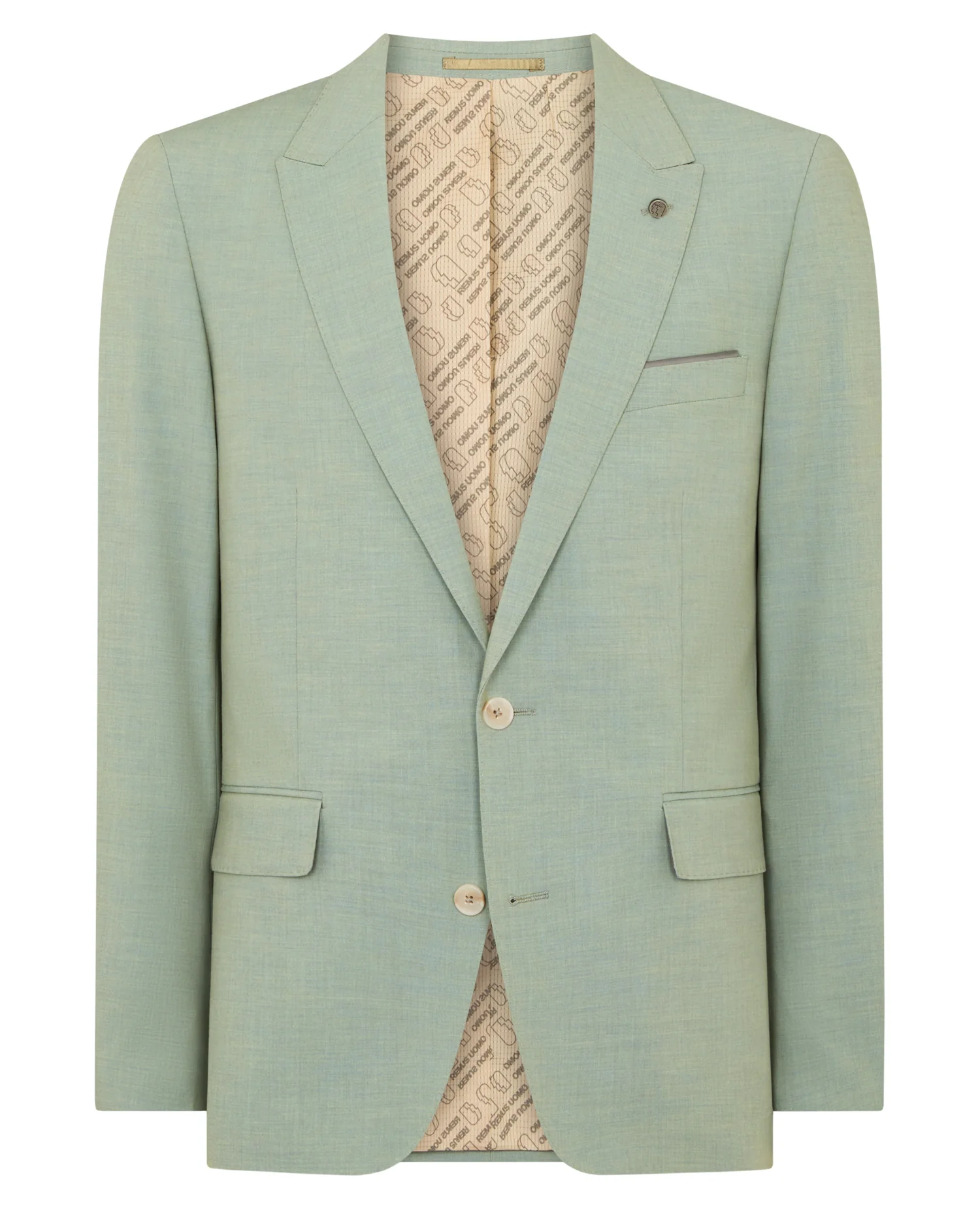 Tapered Fit Peak Lapel Suit - Image 6