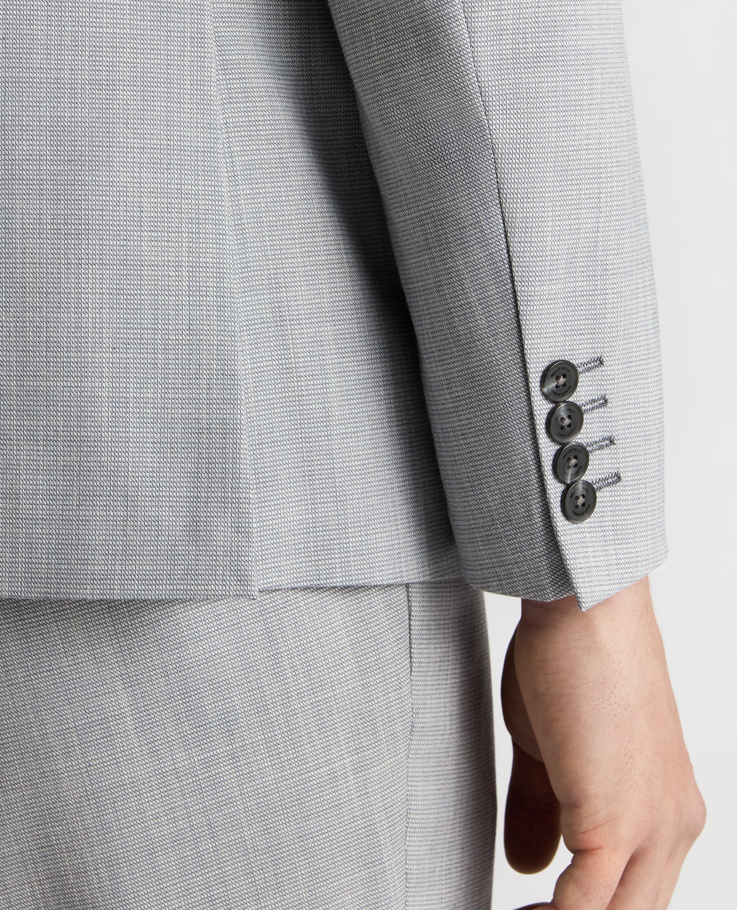 Tapered Fit Micro Houndstooth Suit - Image 6