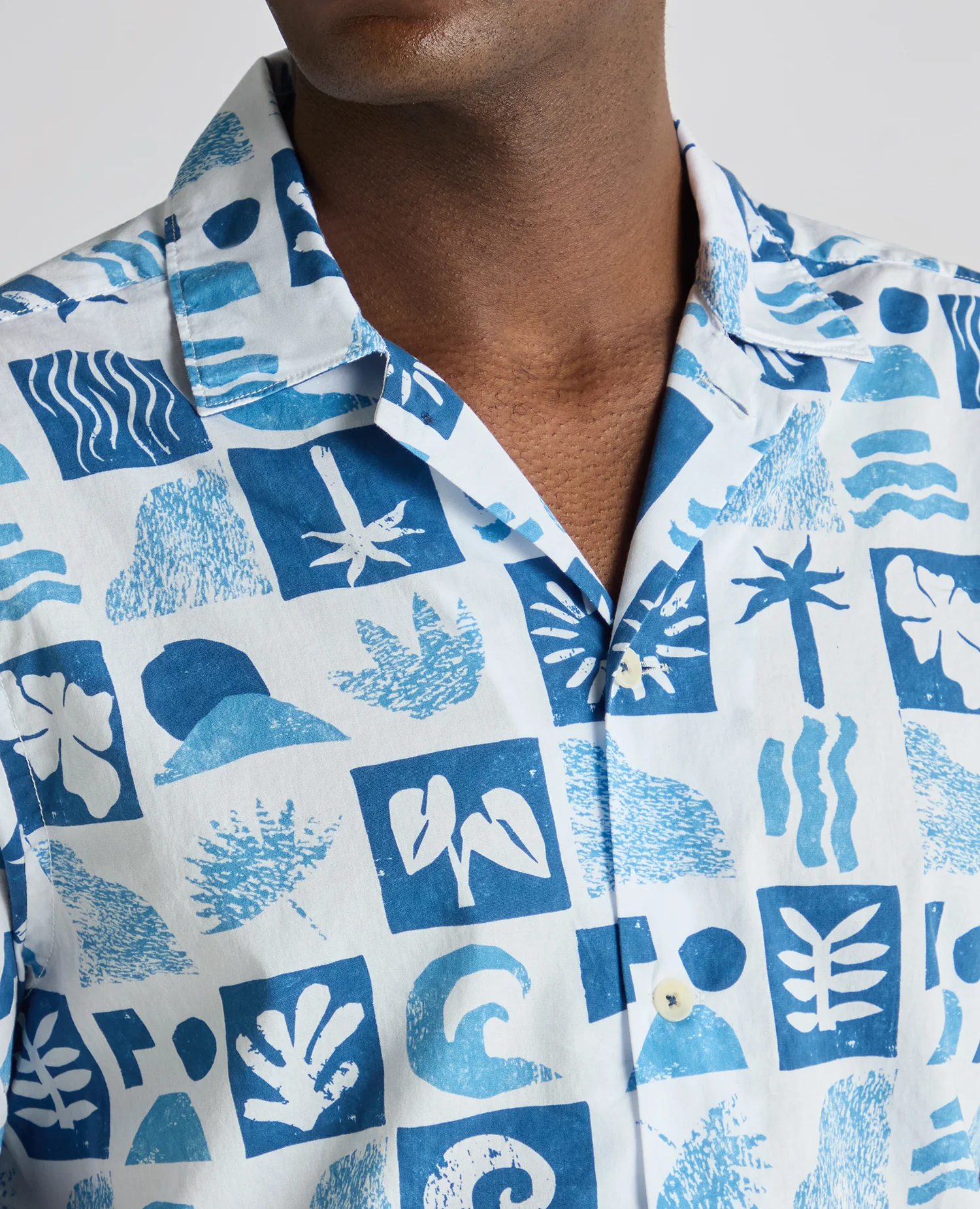 Tapered Fit Cotton-Stretch Printed Shirt - Image 5