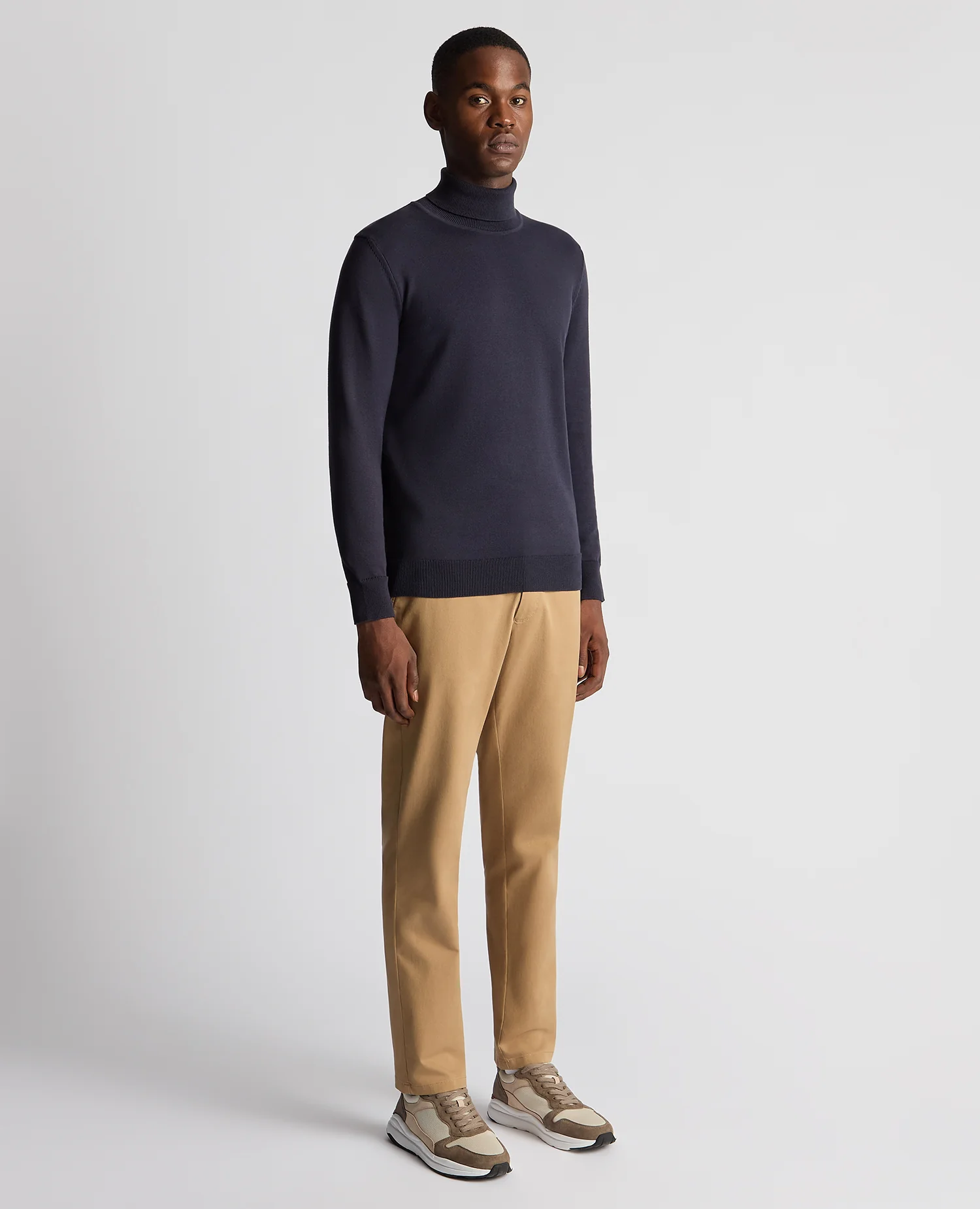 Tapered Fit Roll Neck Sweater - Image 2