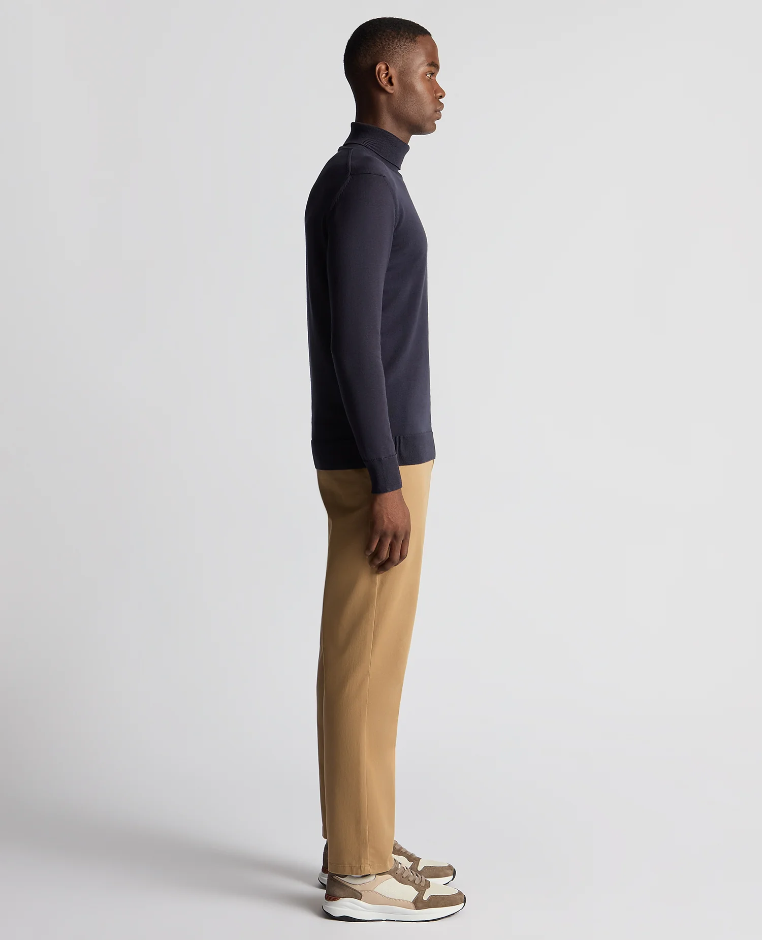 Tapered Fit Roll Neck Sweater - Image 4