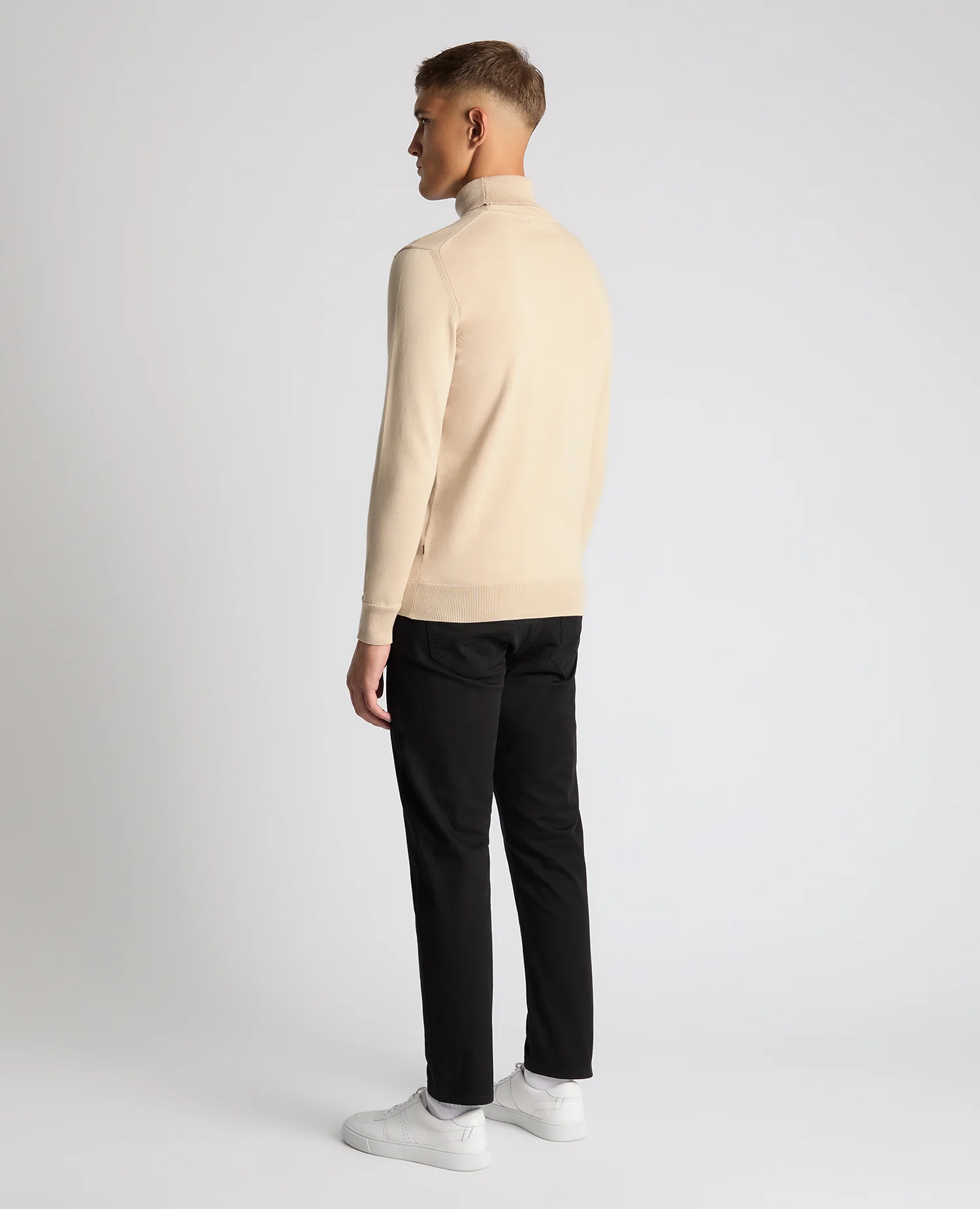 Tapered Fit Roll Neck Sweater - Image 3