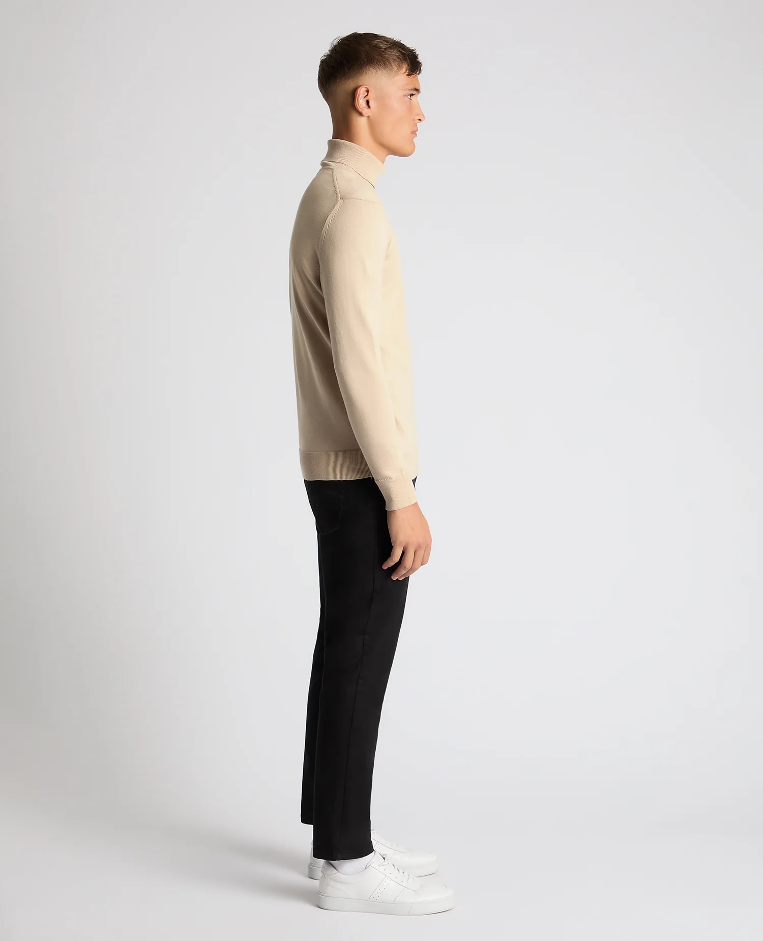 Tapered Fit Roll Neck Sweater - Image 4