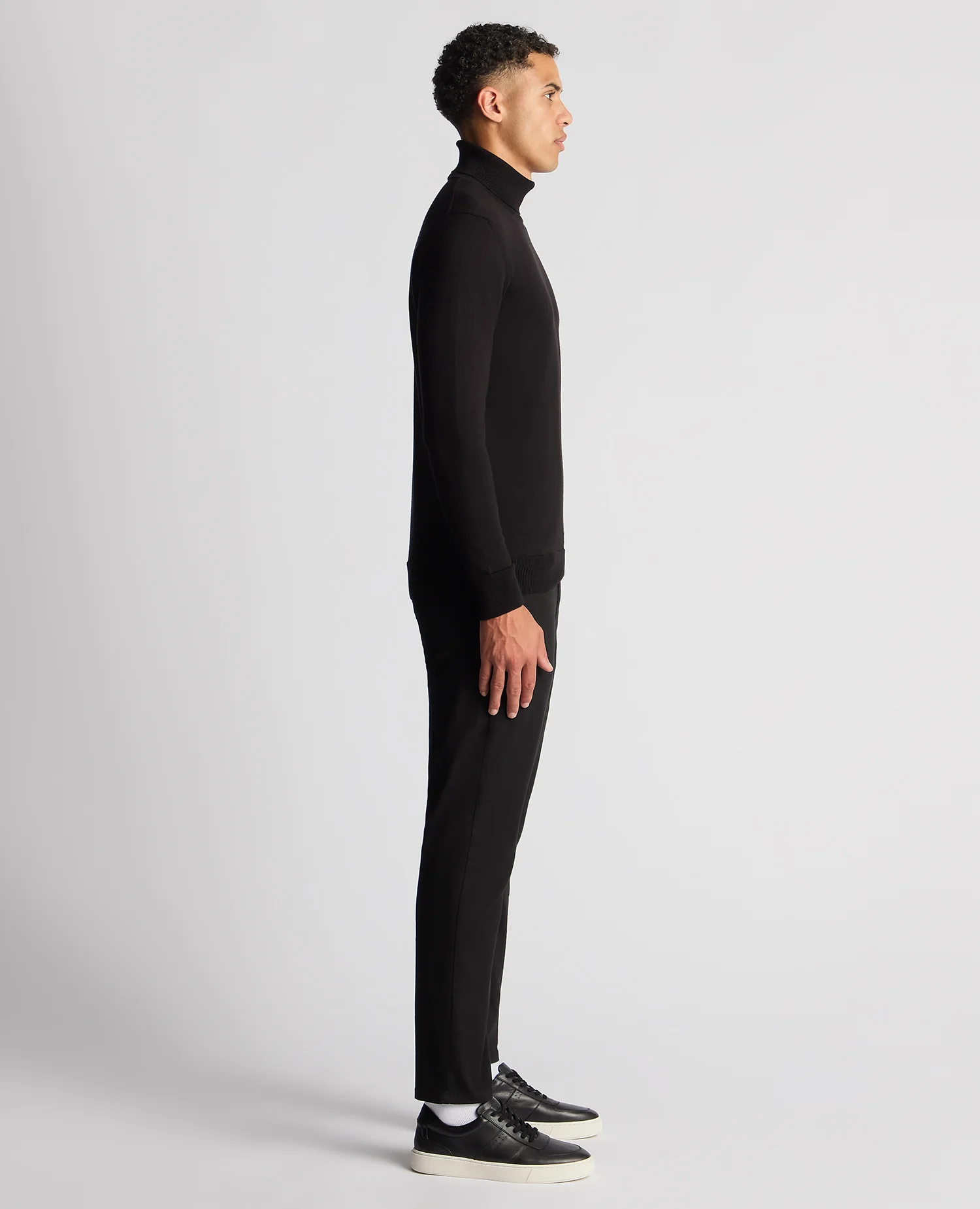 Tapered Fit Roll Neck Sweater - Image 4