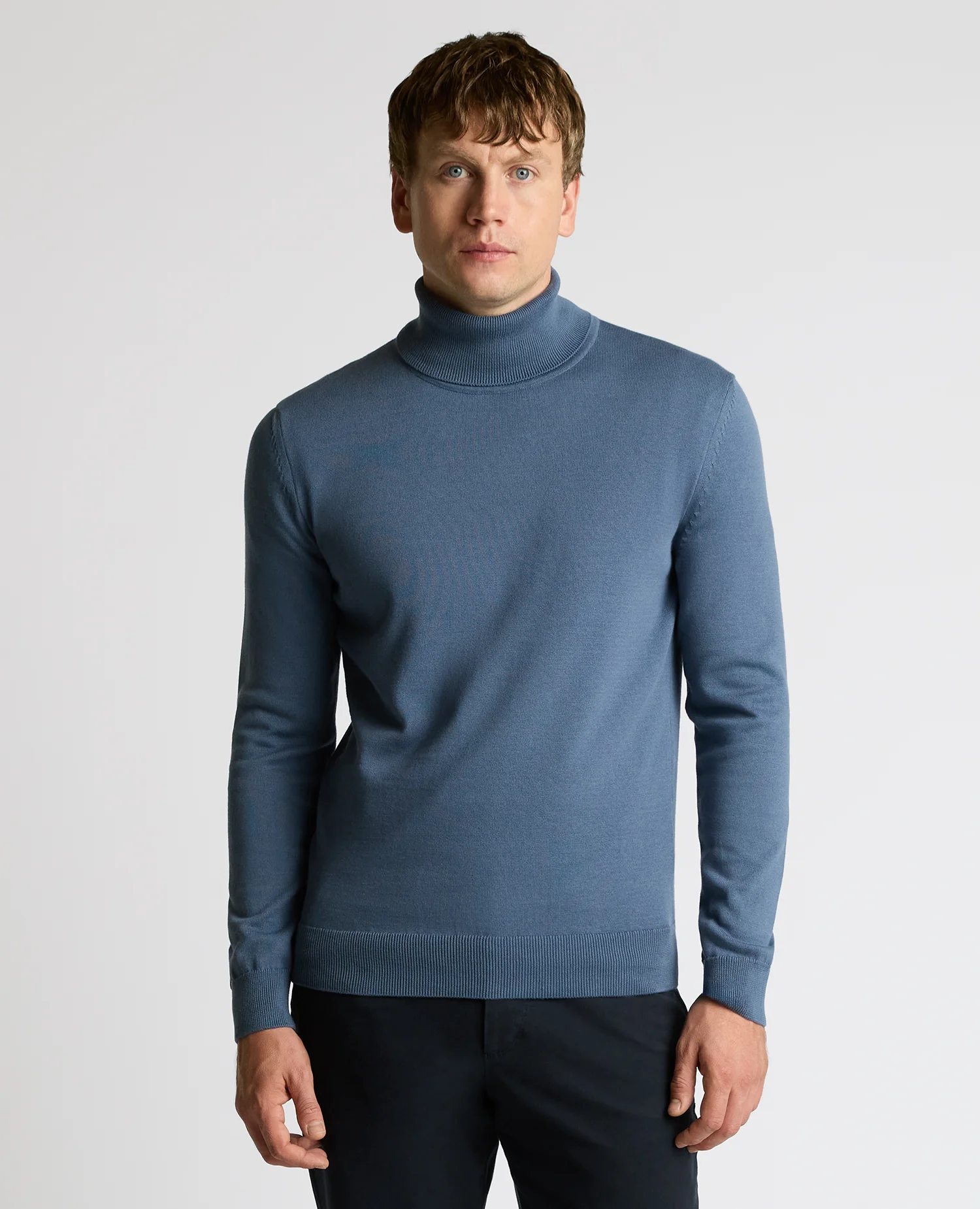 Roll Neck Cotton Sweater