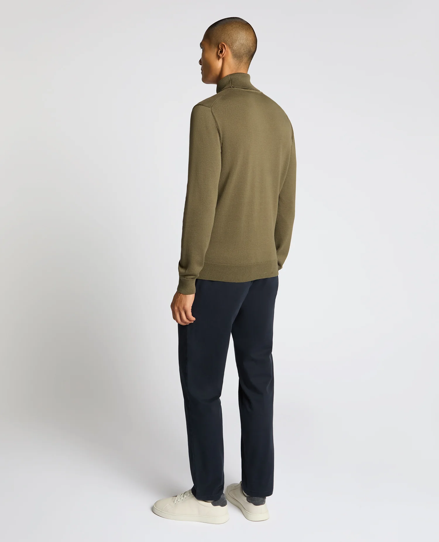 Roll Neck Cotton Sweater - Image 3