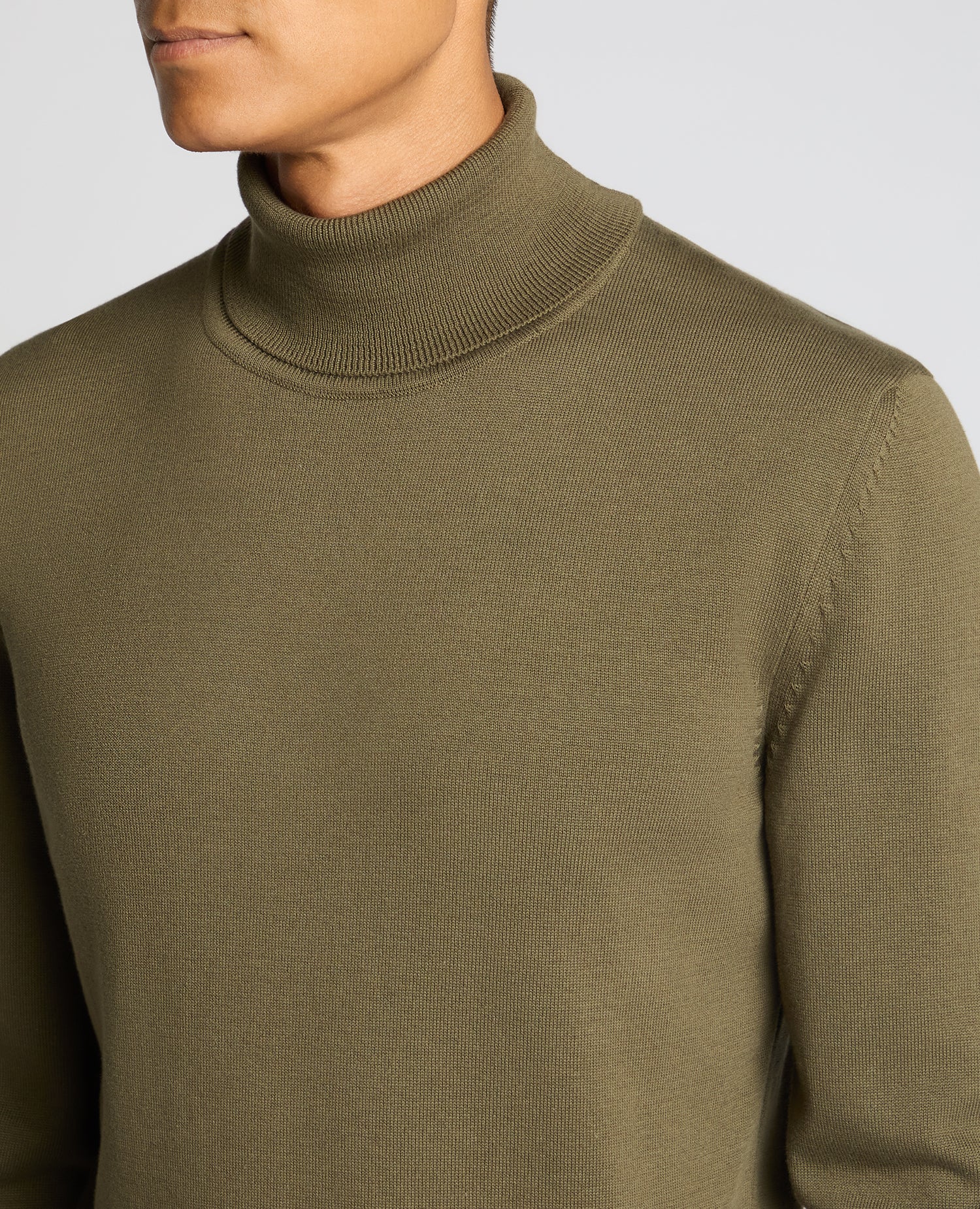 Roll Neck Cotton Sweater - Image 5