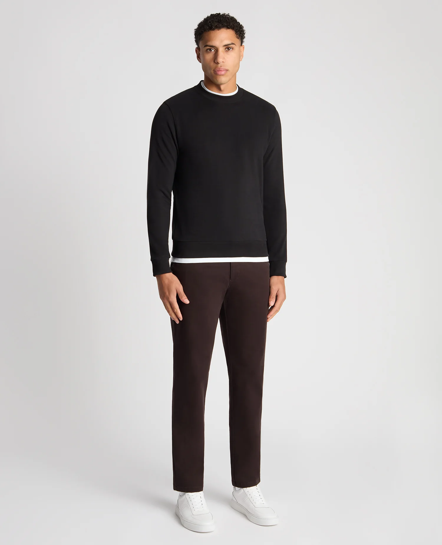 Tapered Fit Soft Touch Cotton-Blend Sweatshirt - Image 2