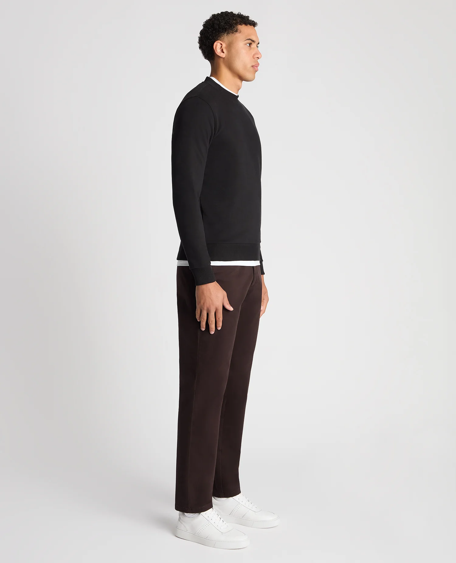 Tapered Fit Soft Touch Cotton-Blend Sweatshirt - Image 4