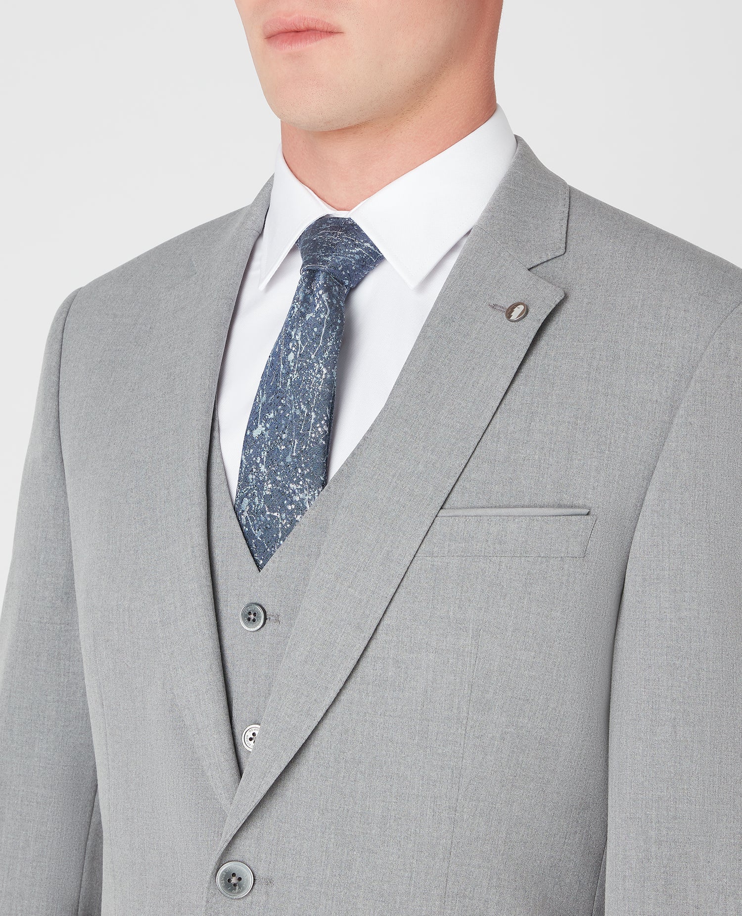 Tapered Fit Stretch Mix and Match Suit - Image 4