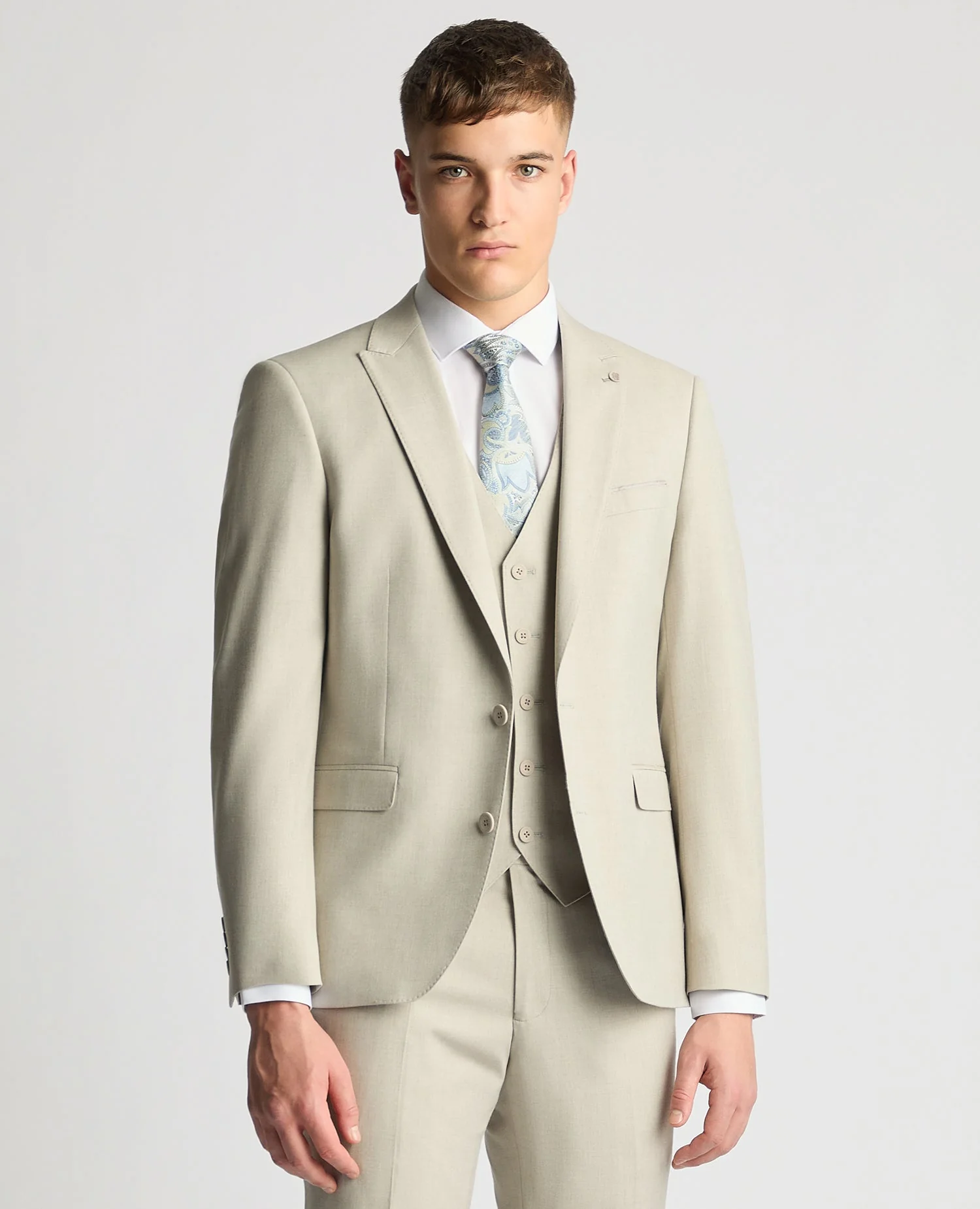 Tapered Fit Stretch Suit Jacket
