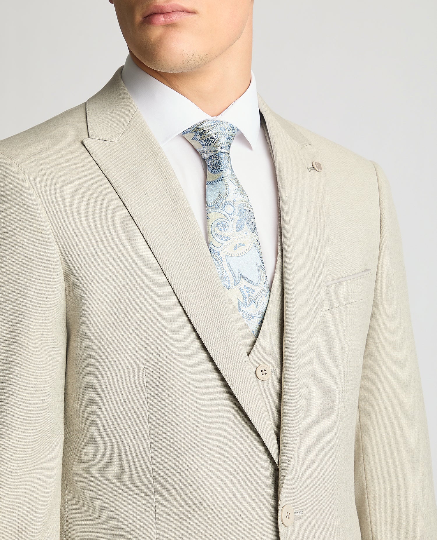 Tapered Fit Stretch Suit Jacket - Image 4