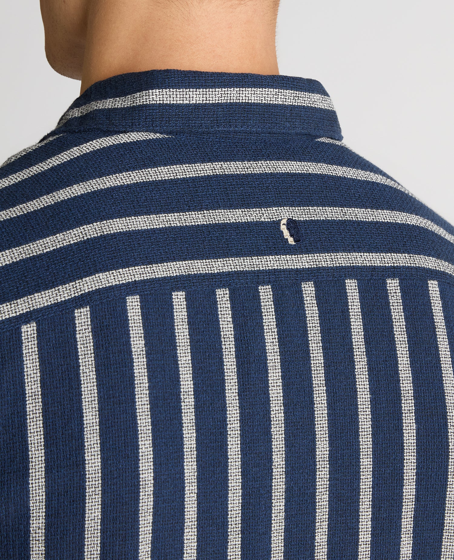 Tapered Fit Striped Cotton-Blend Shirt - Image 6