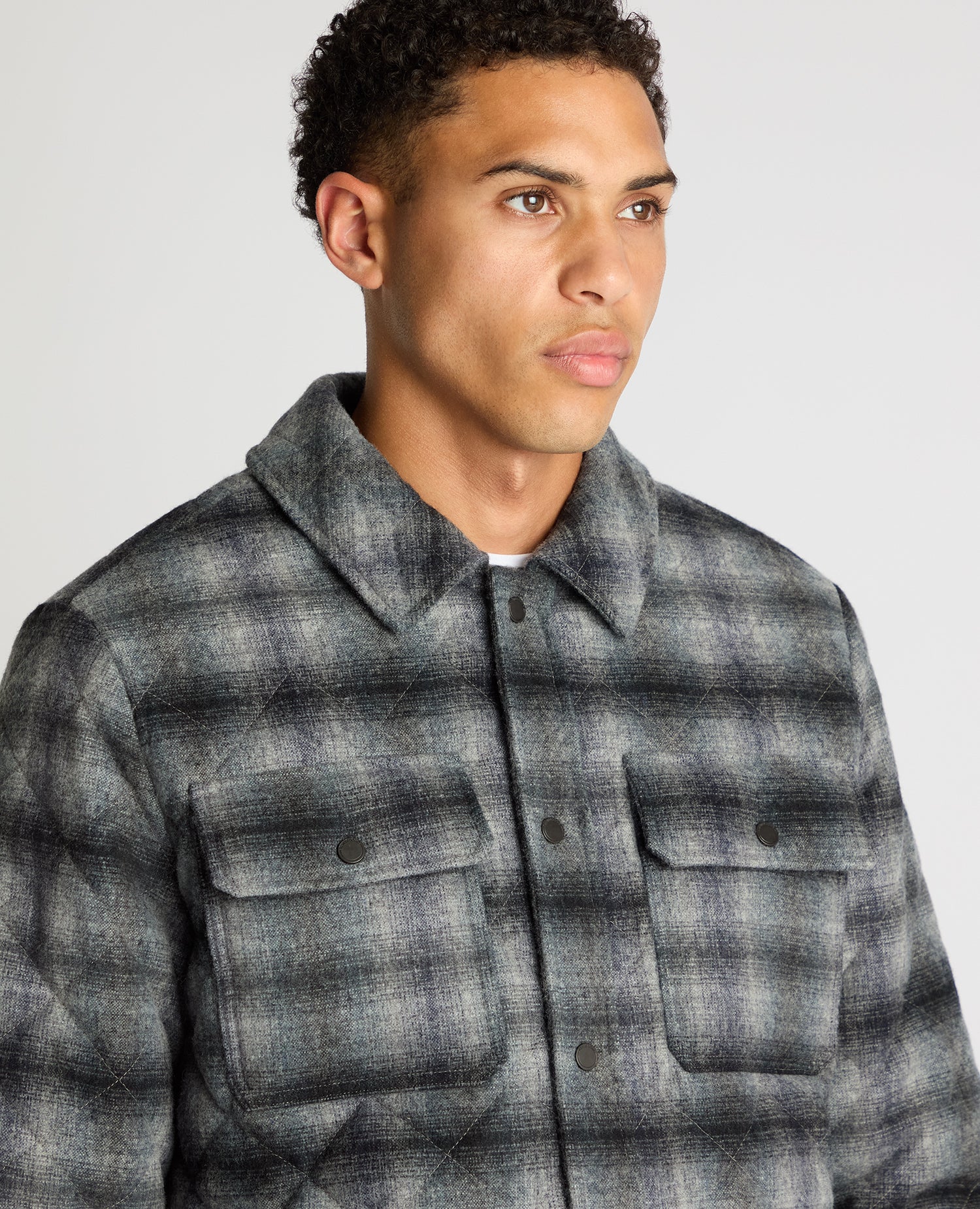 Regular Fit Quilted Overshirt - Image 5
