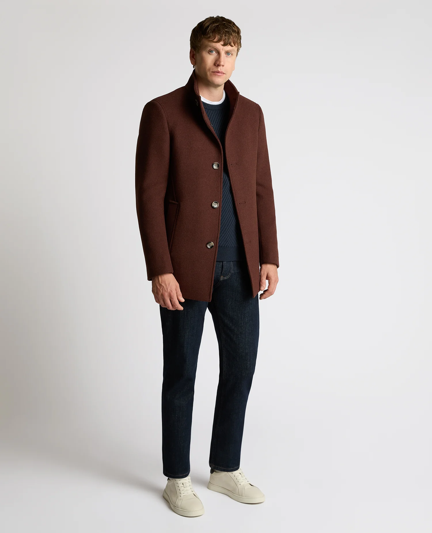 Jonah Tailored Fit Wool Blend Overcoat - Image 2