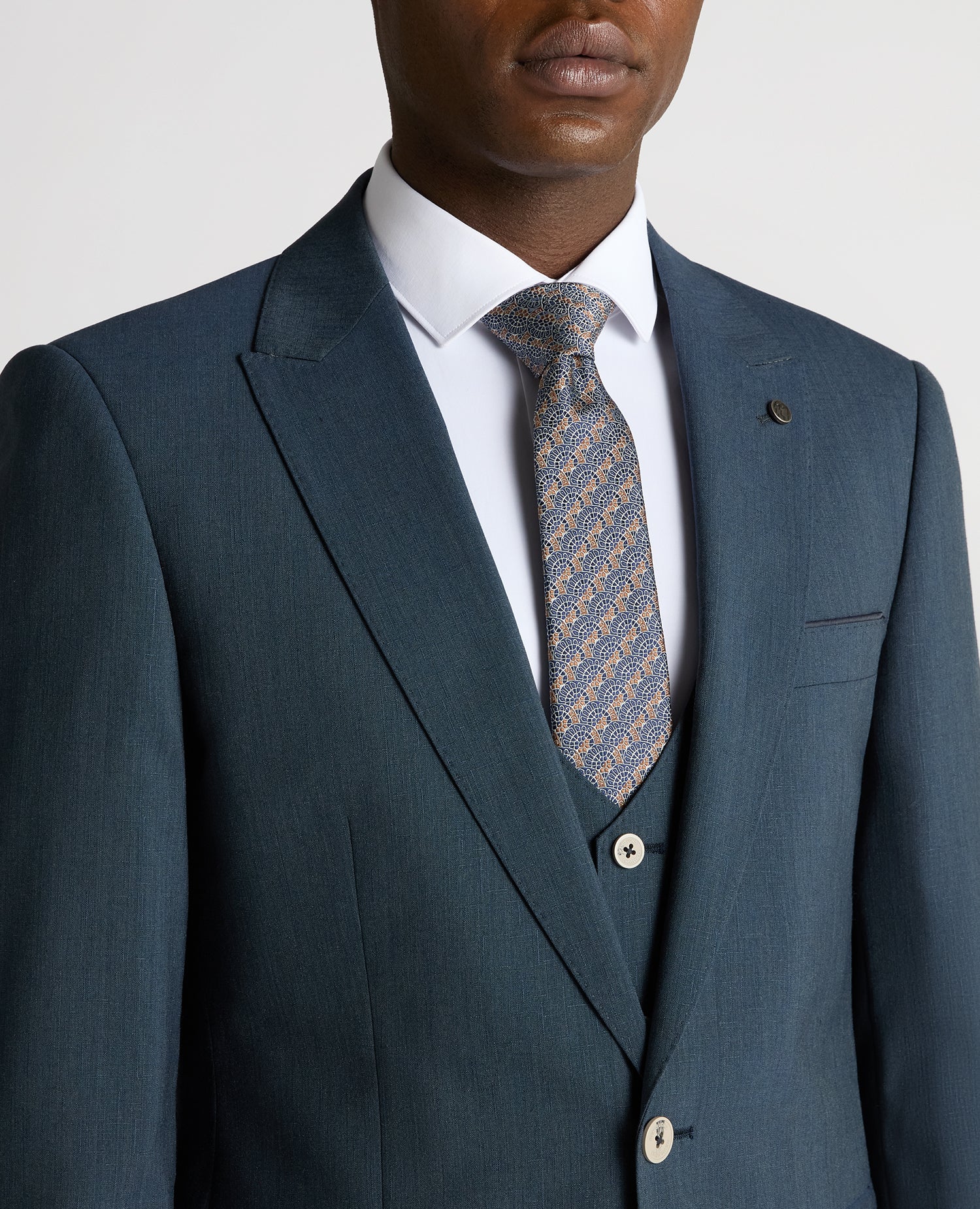Tapered Fit Wool-Stretch Mix and Match Suit Jacket - Image 3