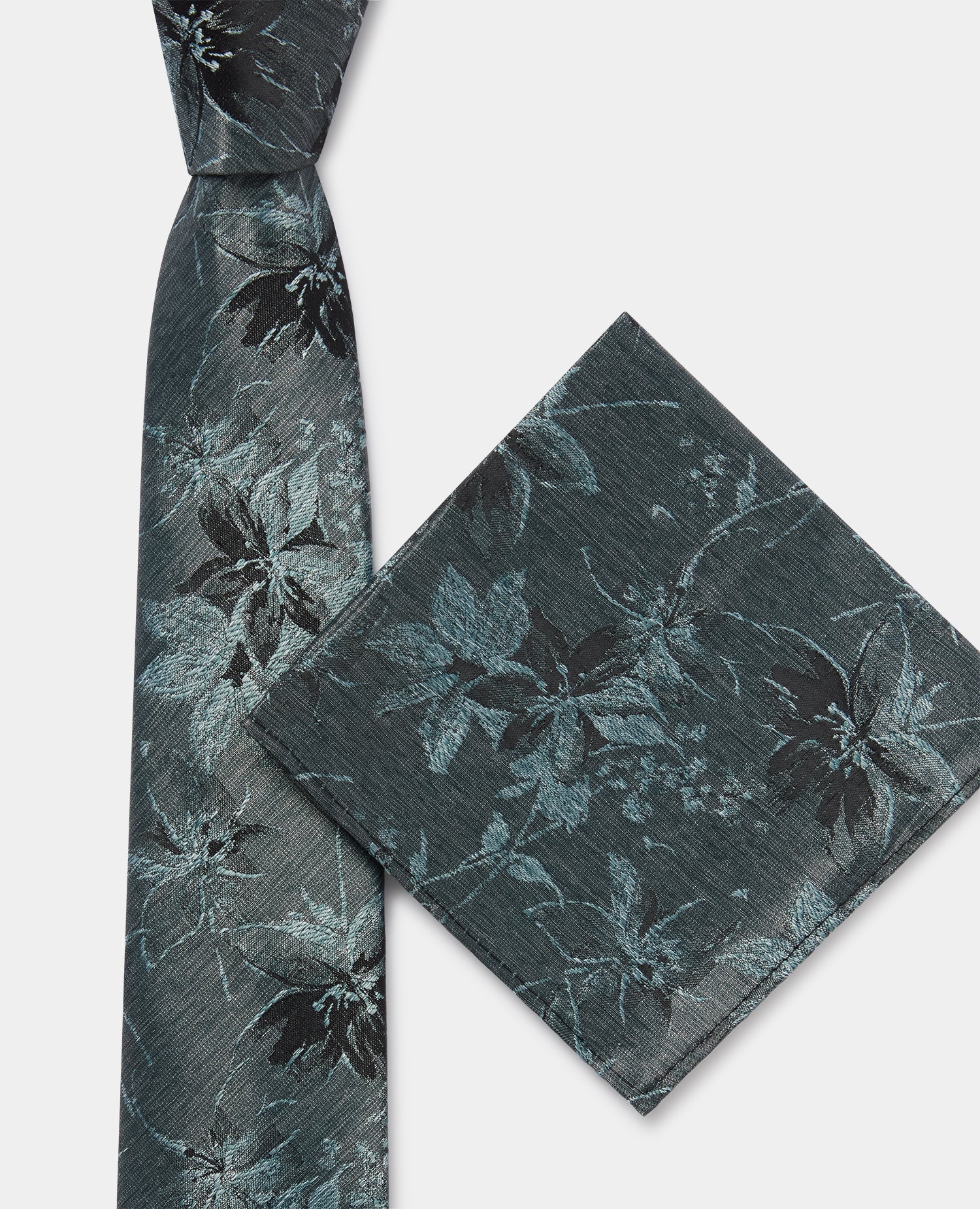 Shaded Floral Print Tie - Image 3