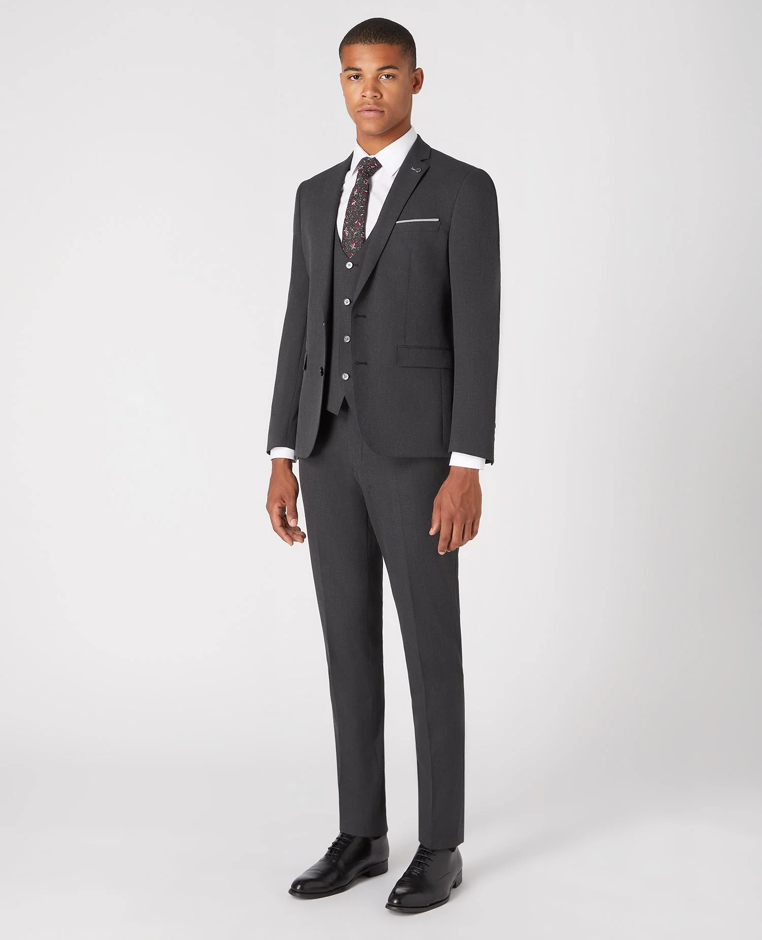 Slim fit polyviscose stretch waistcoat - Image 2