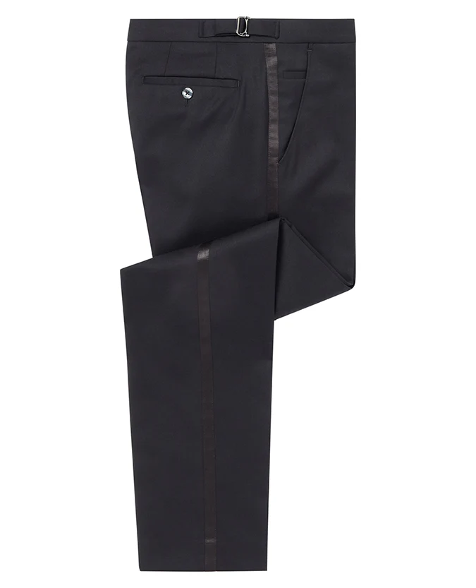 Slim Fit Satin Stripe Tuxedo Trouser - Image 6