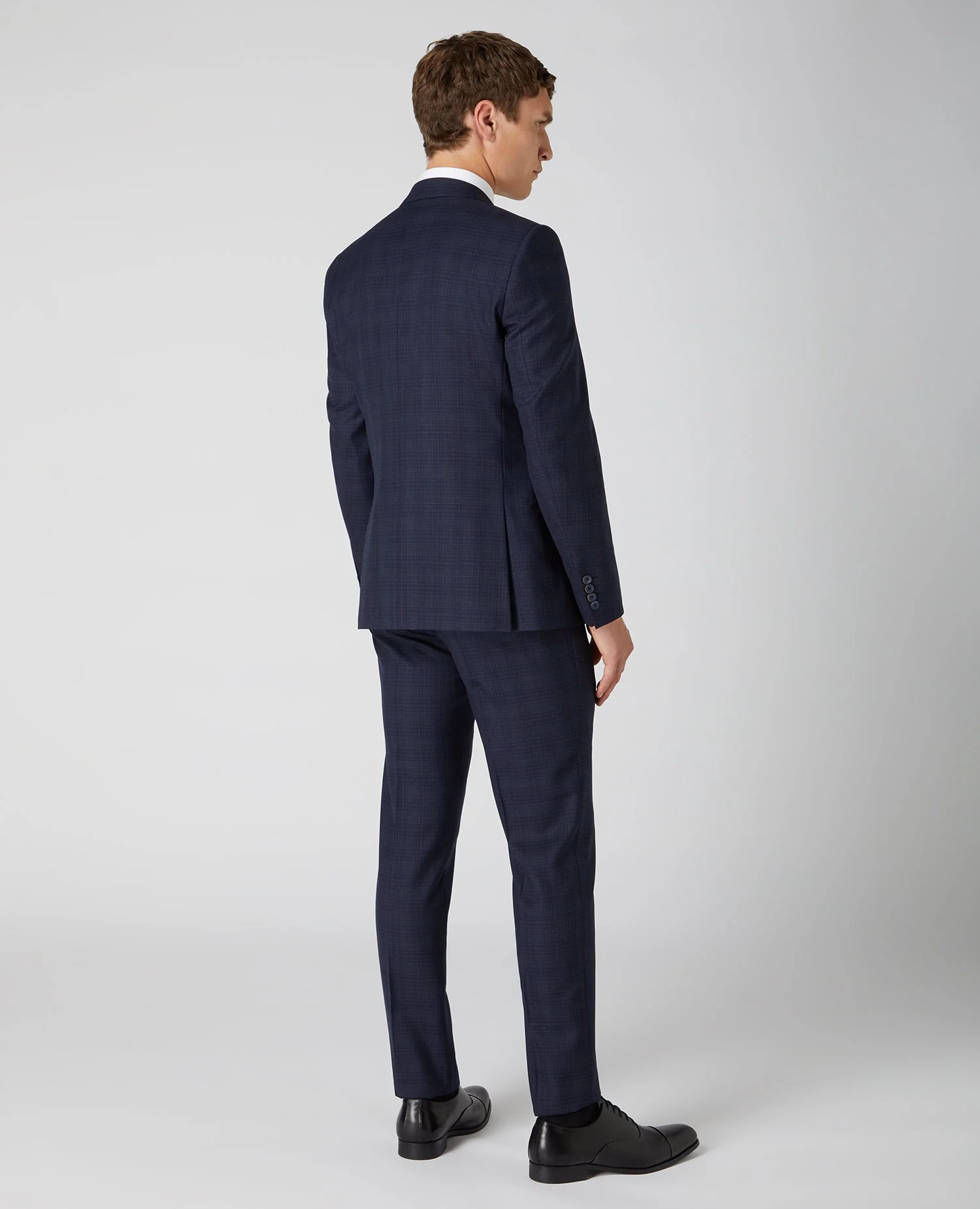 X-Slim Fit Checked Wool-Rich Mix and Match Suit Jacket - Image 3