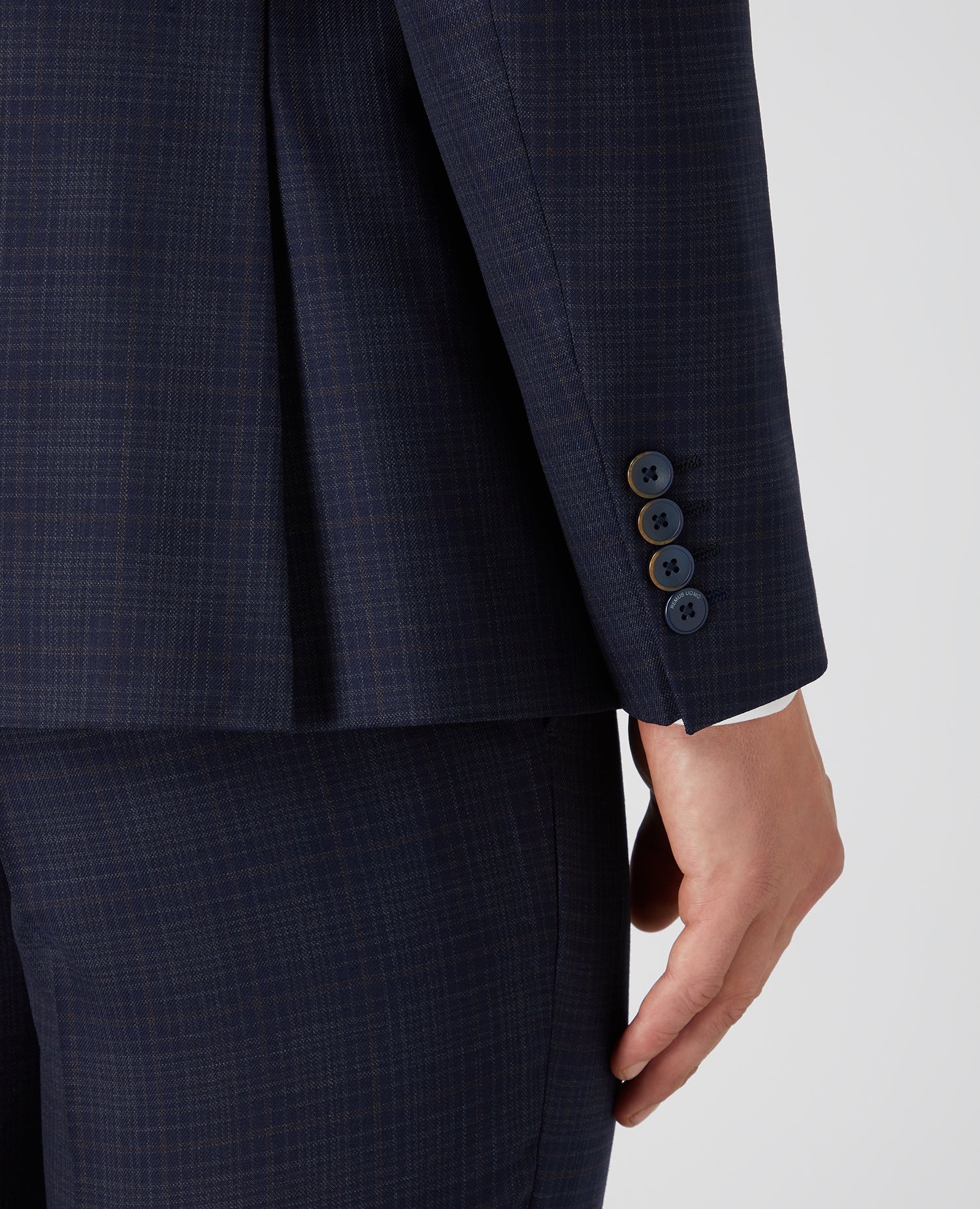 X-Slim Fit Checked Wool-Rich Mix and Match Suit Jacket - Image 5